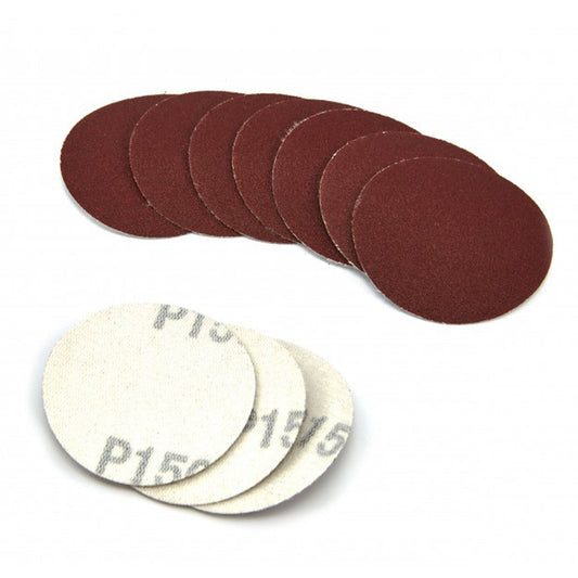 Set dischi abrasivi per levigatrice, 10 pezzi, 50mm, K150