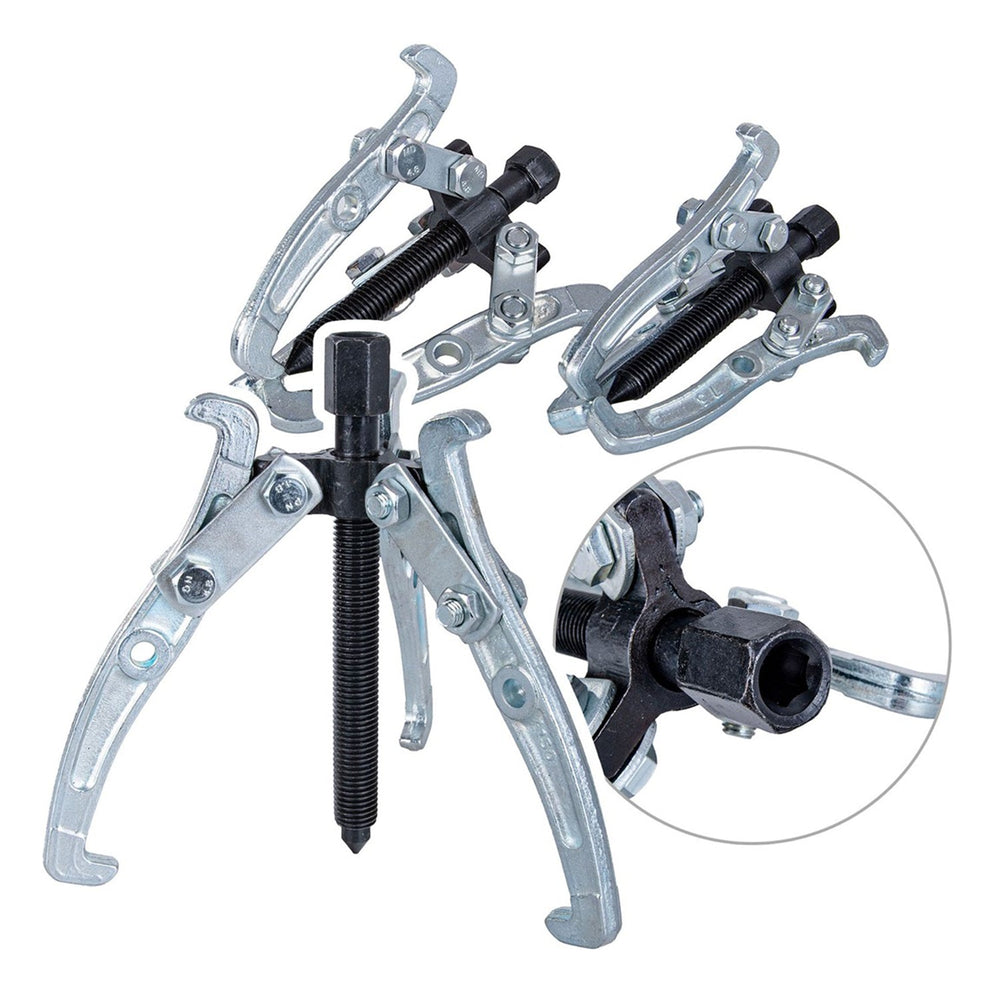 Set-kit estrattore per cuscinetti 3 griffe, kit attrezzi smontaggio esterno/interno a 3 bracci, 3 pezzi Geko