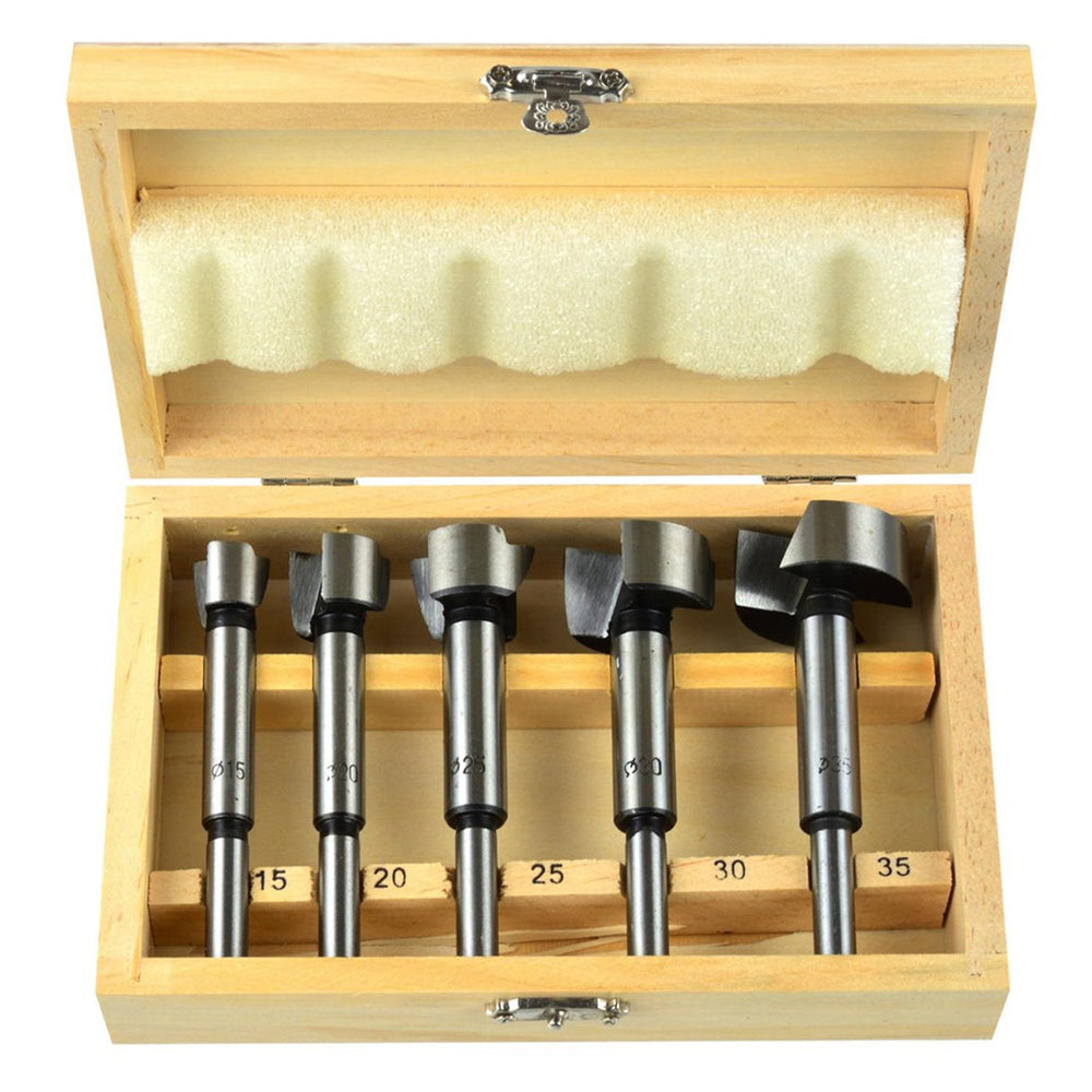 Set-kit frese per scanalature del legno, punte da taglio in metallo duro, 5 pezzi, Geko