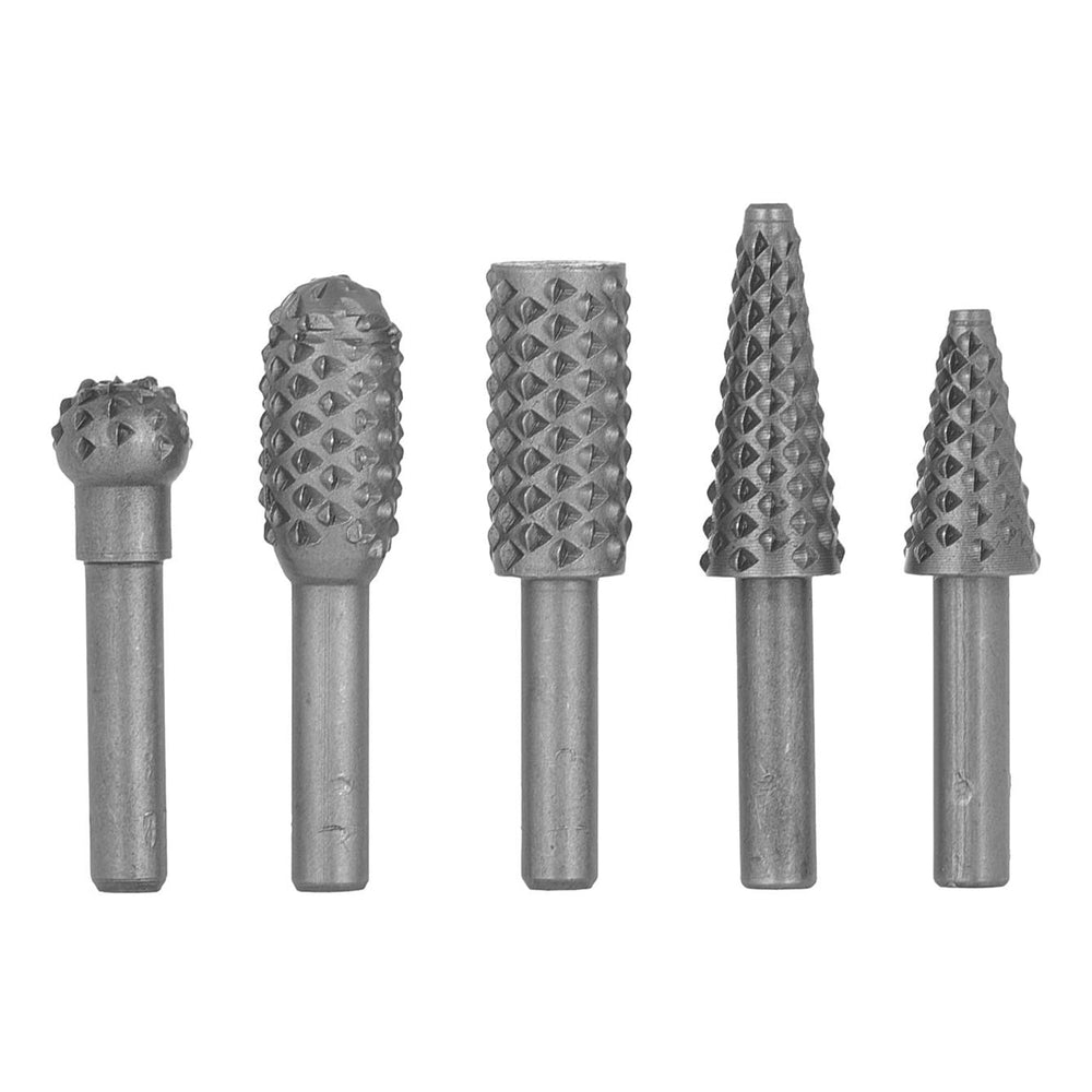 Set frese in metallo duro,testa di affilatura per intaglio su legno, incisione, foratura 5 pezzi