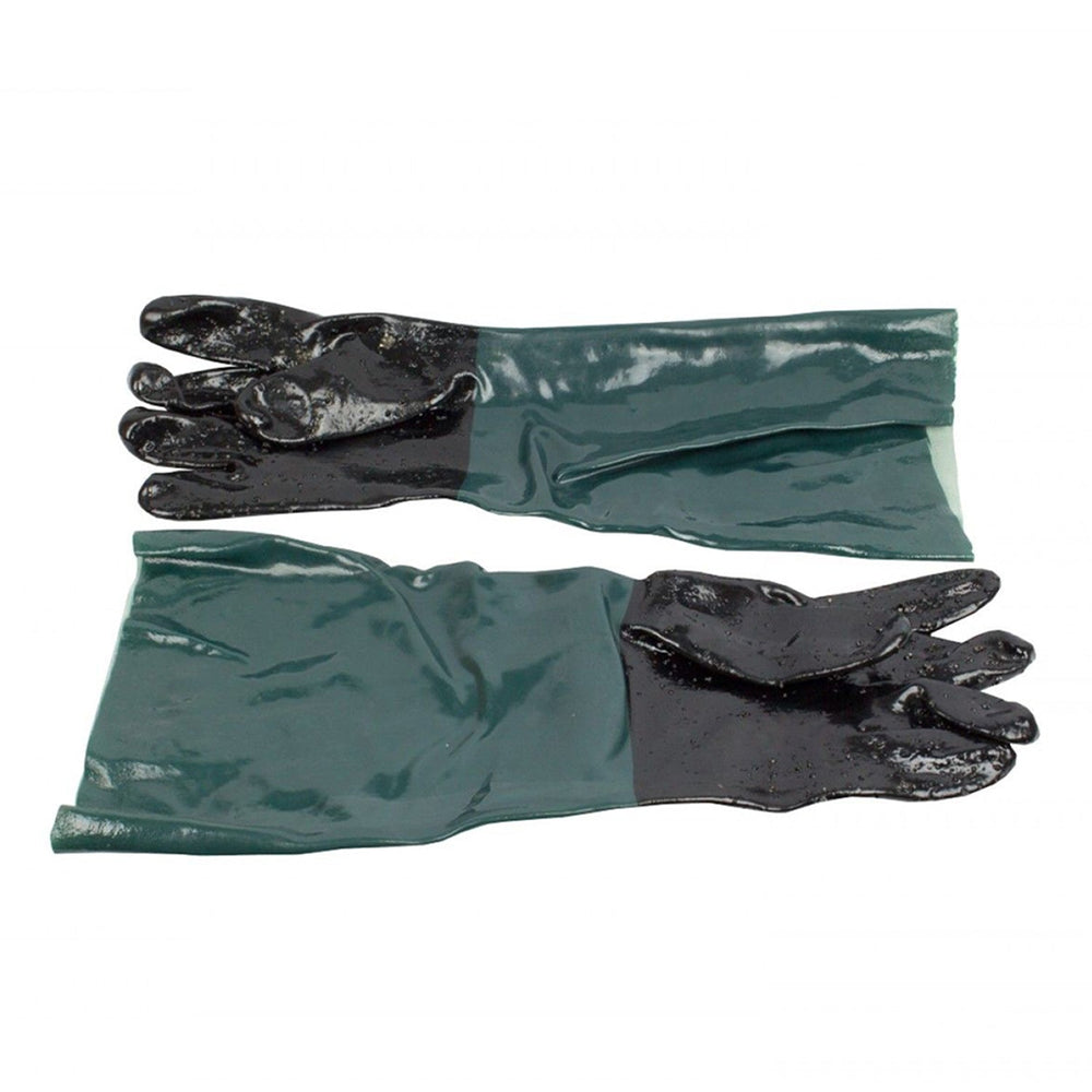 Set-kit guanti per sabbiatrice in gomma, da lavoro impermeabili uomo, antinfortunistici, da sabbiatura, Kroftools
