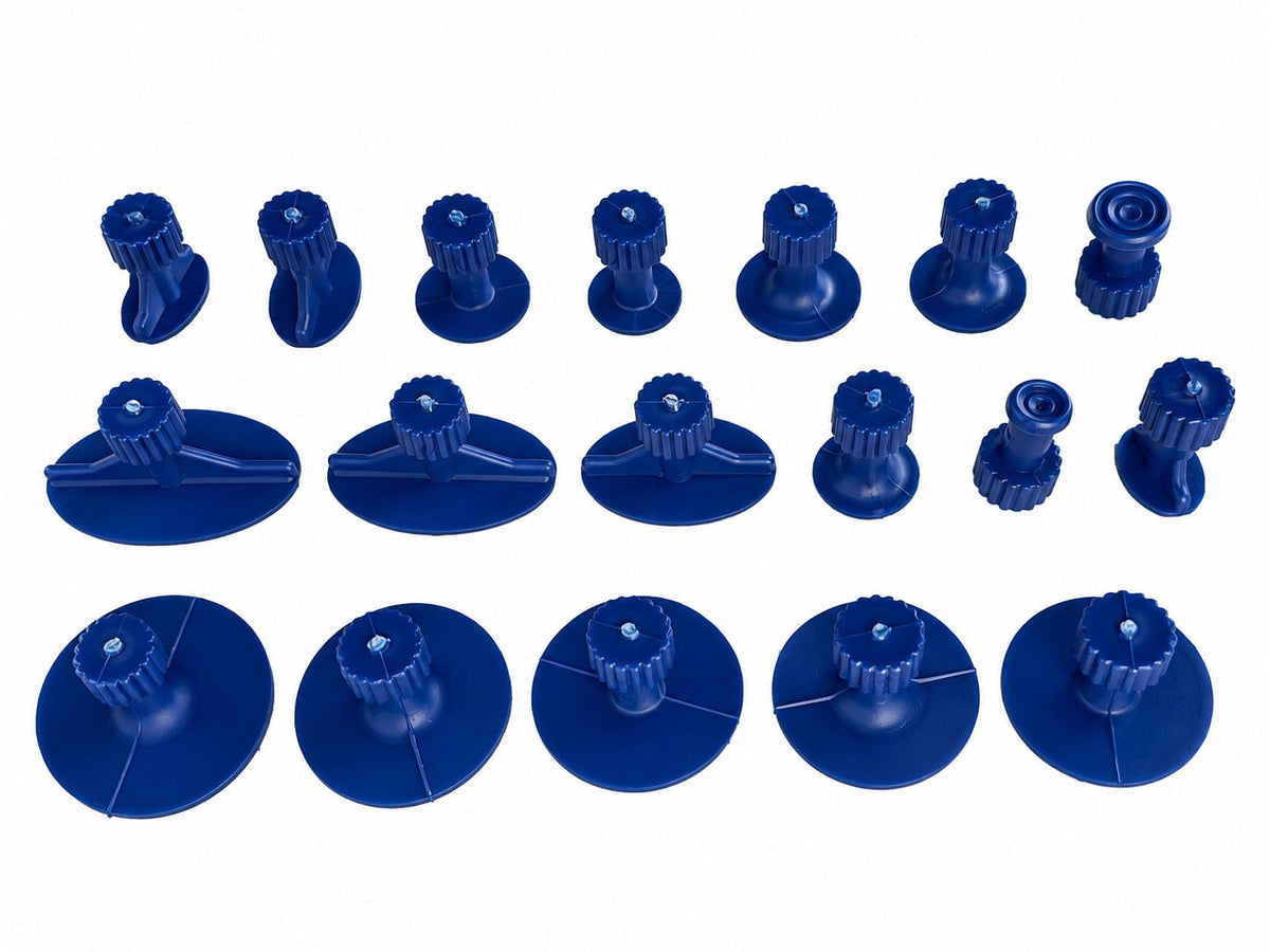 Kit-set tira bolle, tirabolli auto per riparazione ammaccature grandine carrozzeria, levabolle, ventosa carrozzeria per rimozione grandine, Gebo Tools