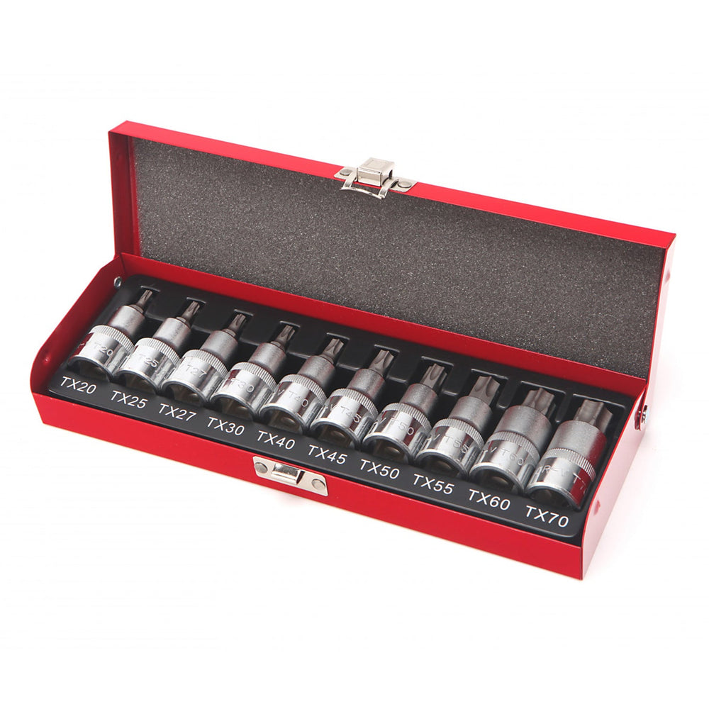 Set inserti Torx 1/2'' ,10 pezzi