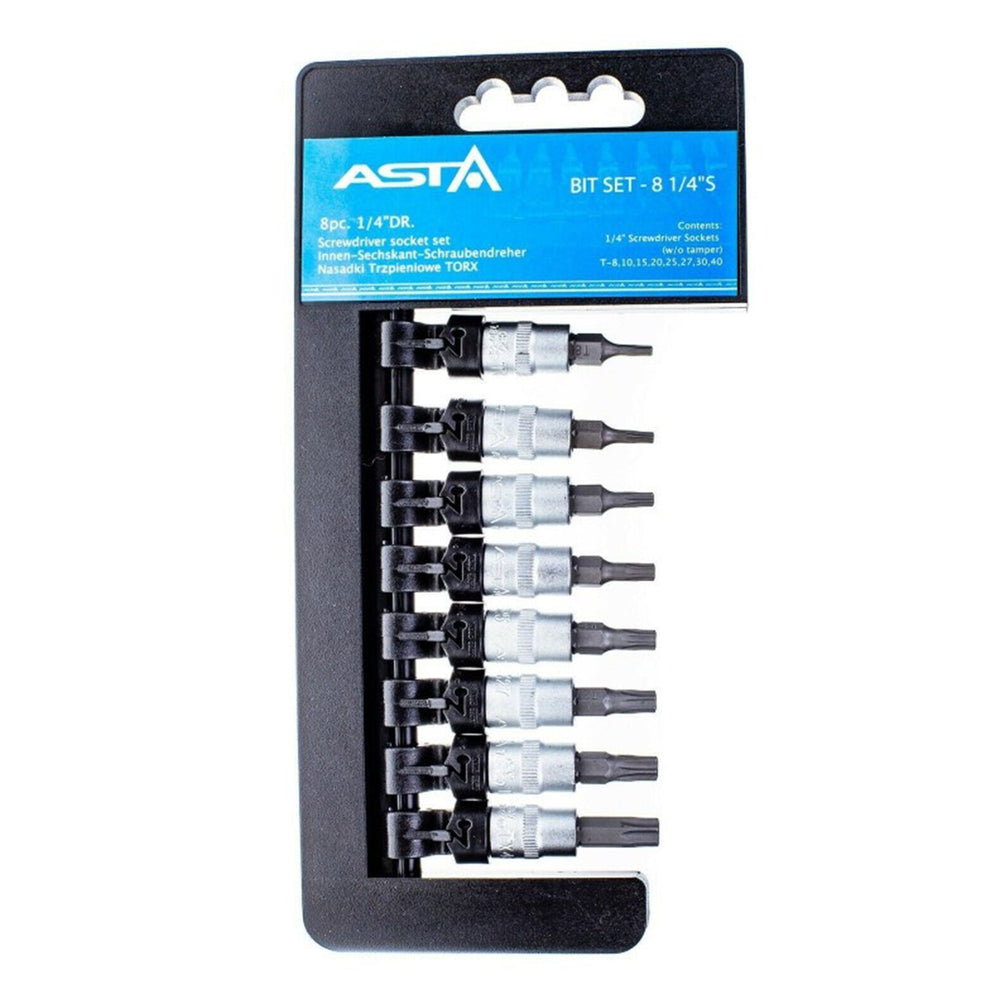 Set inserti Torx T8 - T40 con attacco 1/4" ,8 pezzi