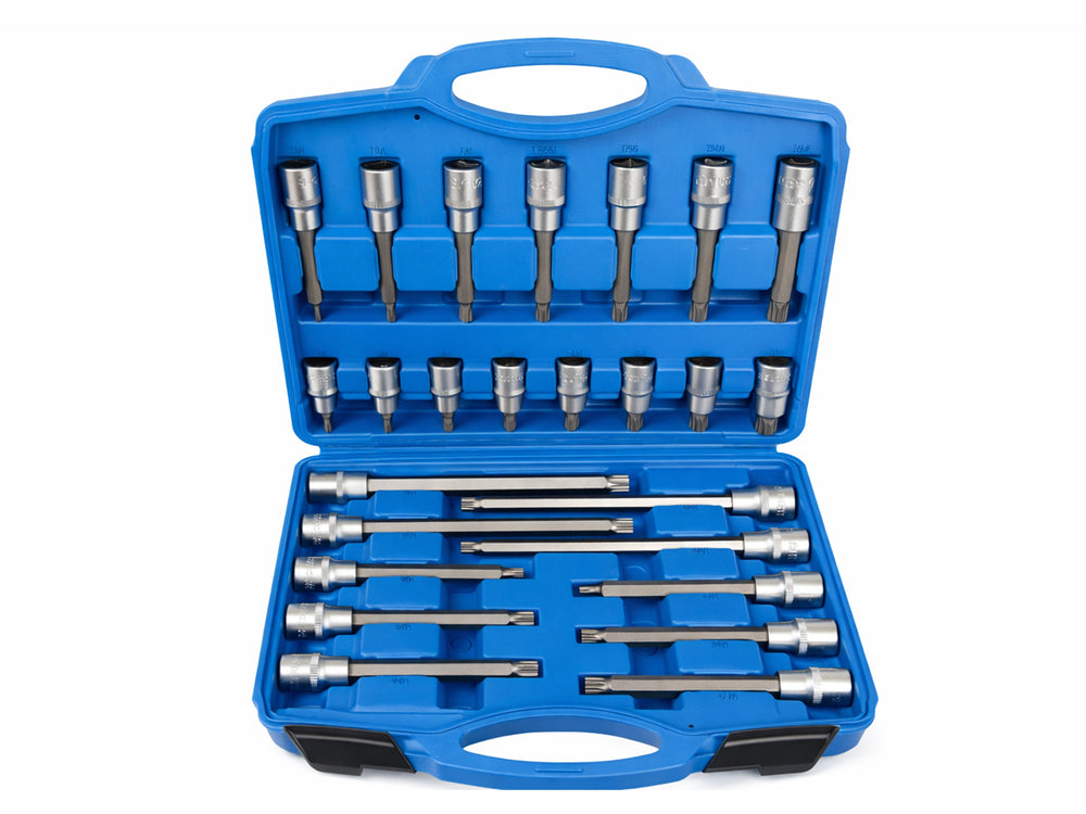 Set-kit inserti XZN (M-Spline) da 1/2", 26 pezzi Gebo Tools