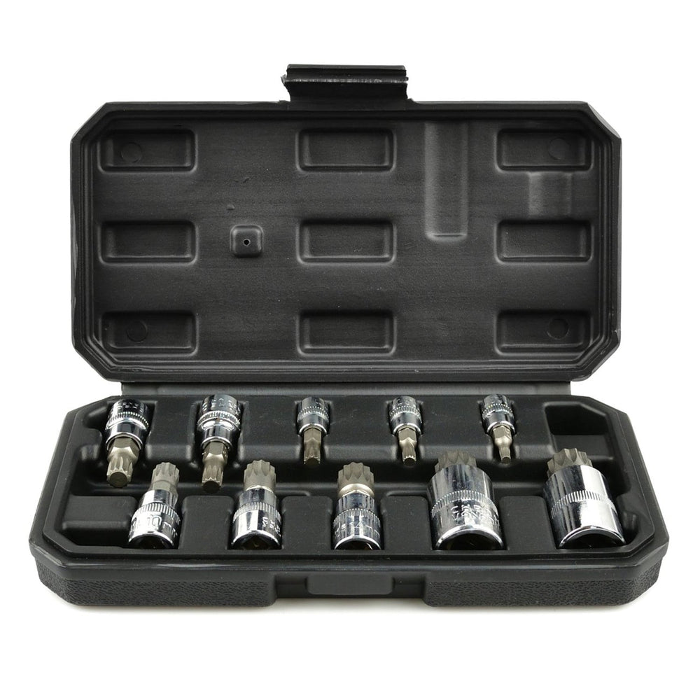 Set-kit inserti M-SPLINE (XZN) da 1/2" e 1/4", 10 pezzi