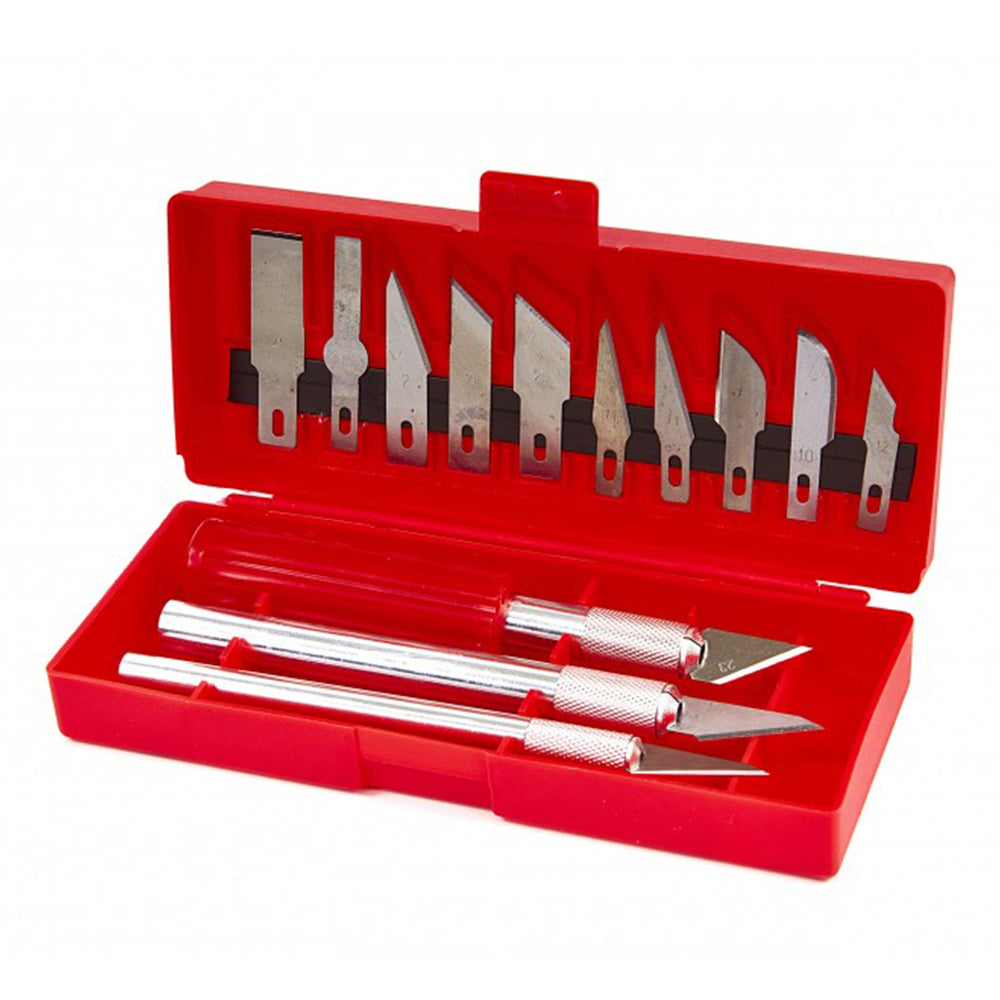 Set-kit coltelli da taglio di precisione con lame intercambiabili, 16 pezzi Hbm
