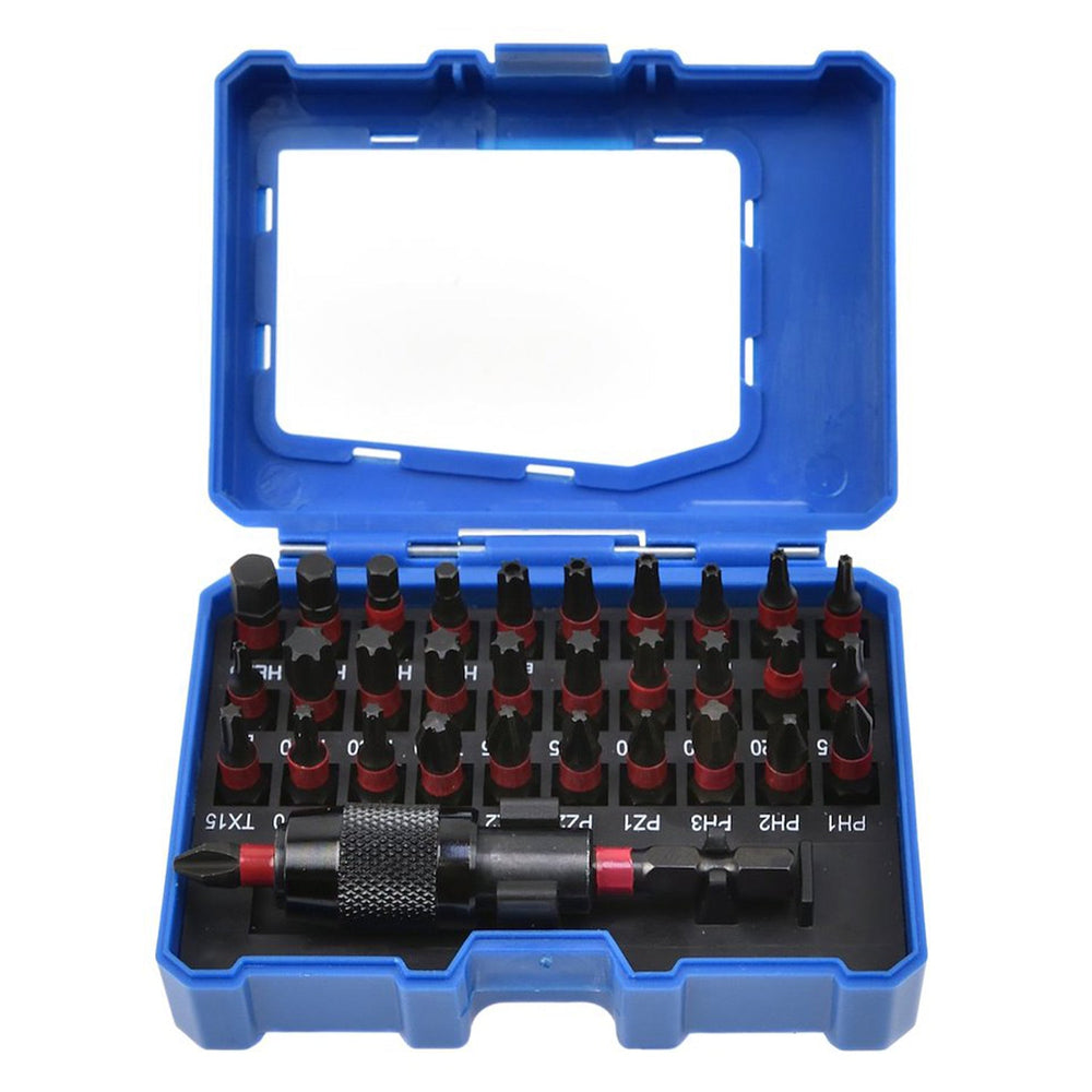 Set-kit inserti a impatto con adattatore magnetico, 32 pezzi Geko