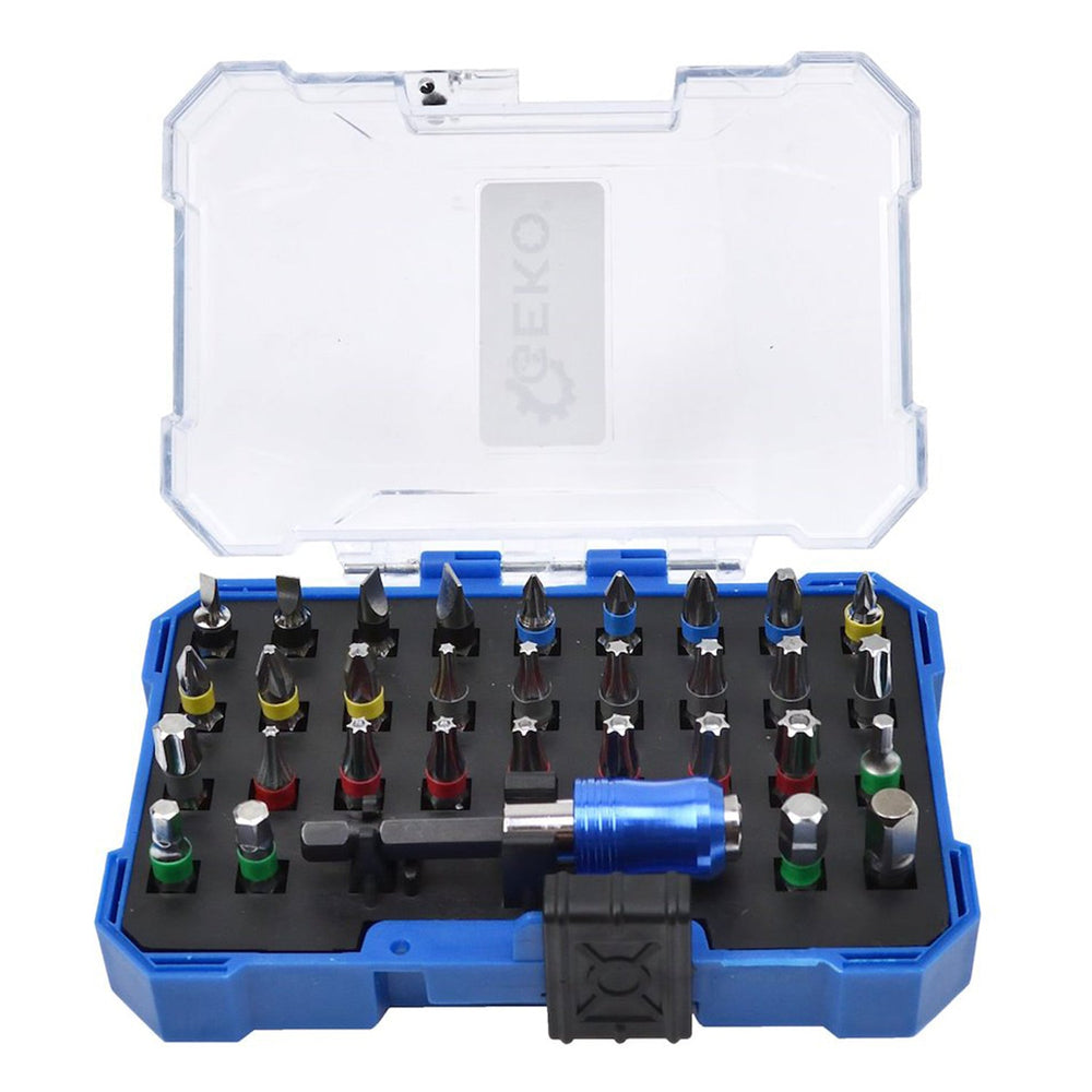 Set-kit inserti a impatto con adattatore magnetico, 32 pezzi Geko