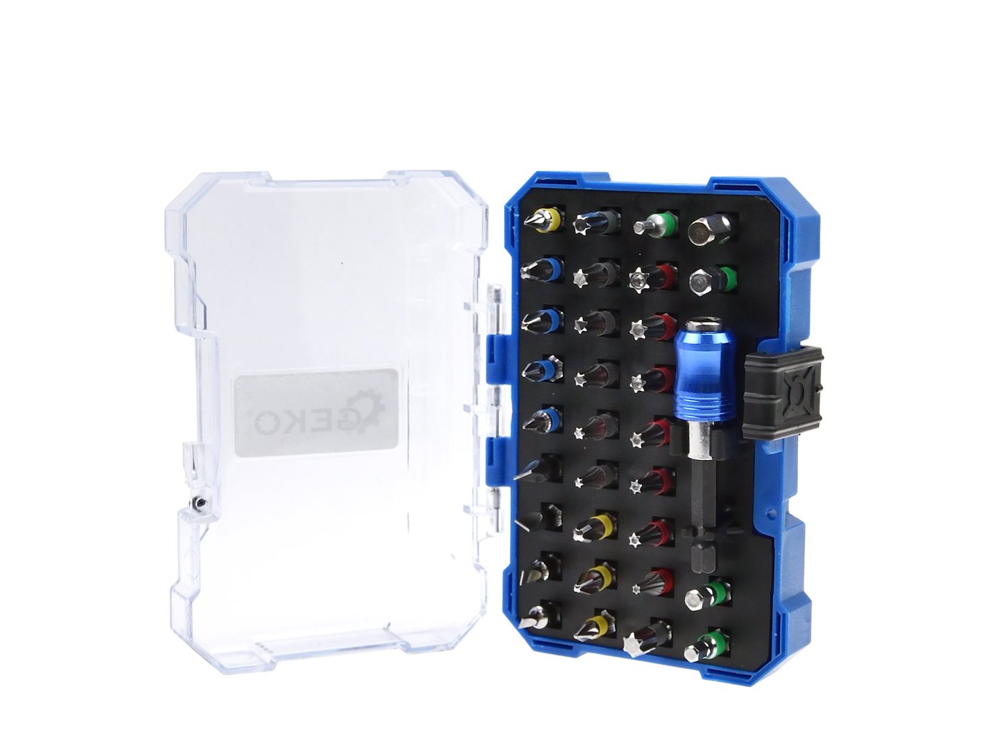 Set-kit inserti a impatto con adattatore magnetico, 32 pezzi Geko