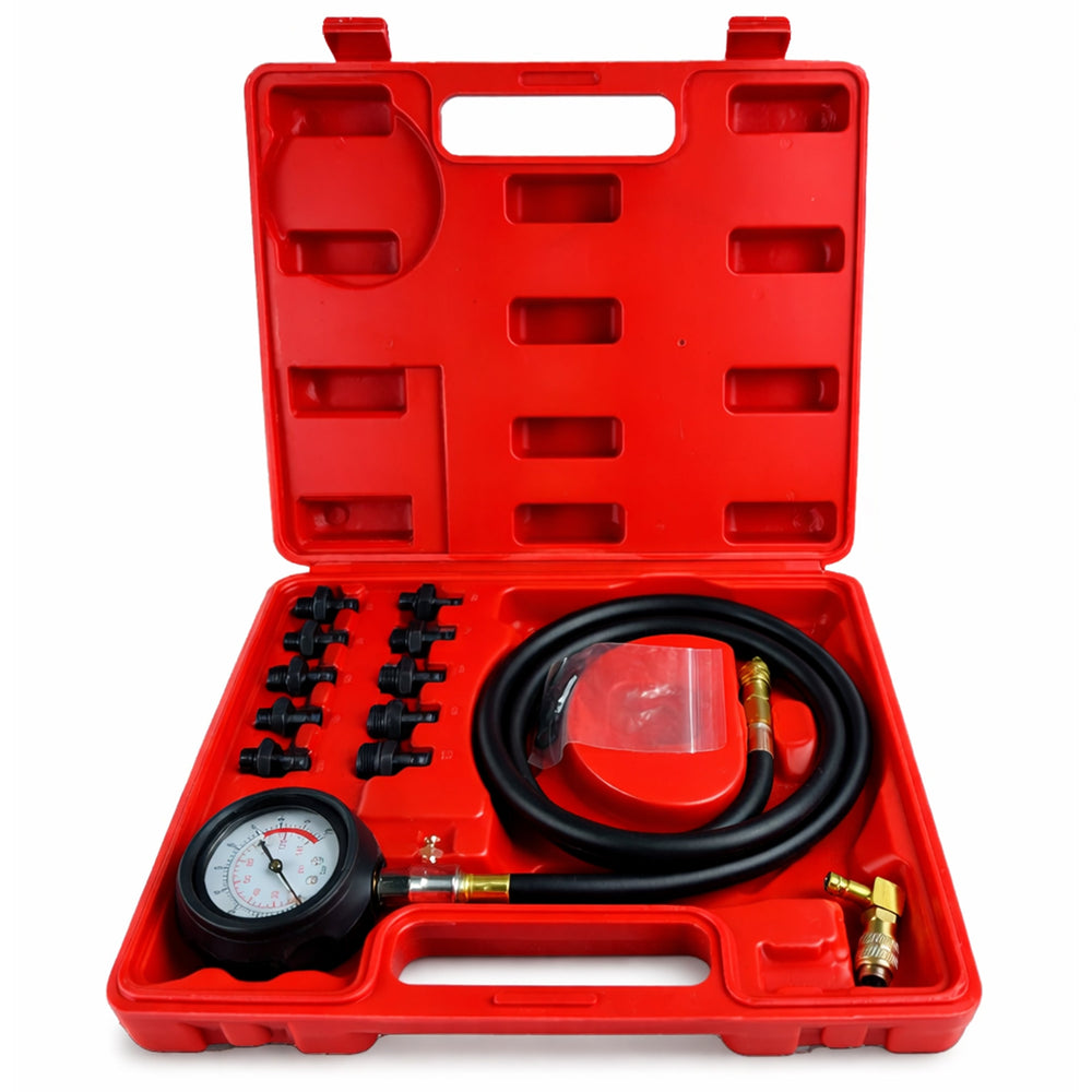 Set-kit misuratore pressione olio, tester,strumento di misurazione, 0 - 10 Bar, modello 2 Gebo Tools