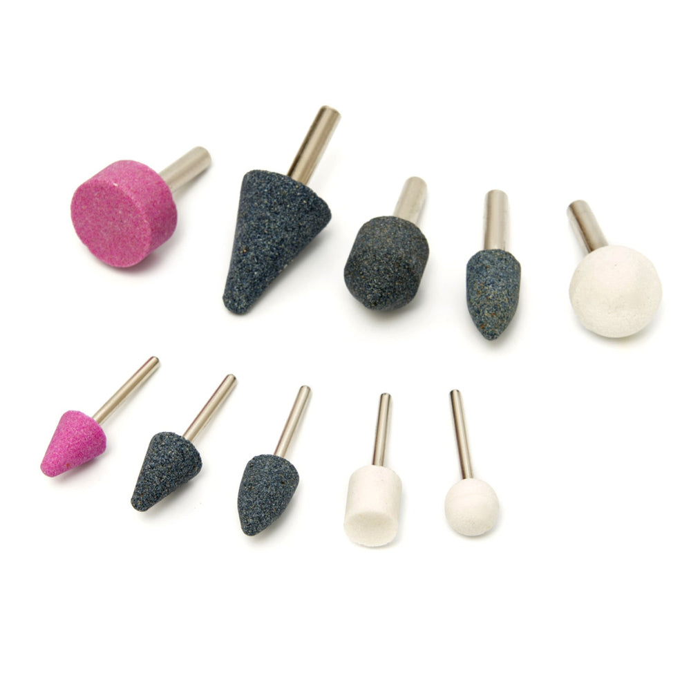 Set molette abrasive rotative per trapano 10 pezzi, fornitura per utensili rotanti per molatura/levigatura, 1/4" 1/8"