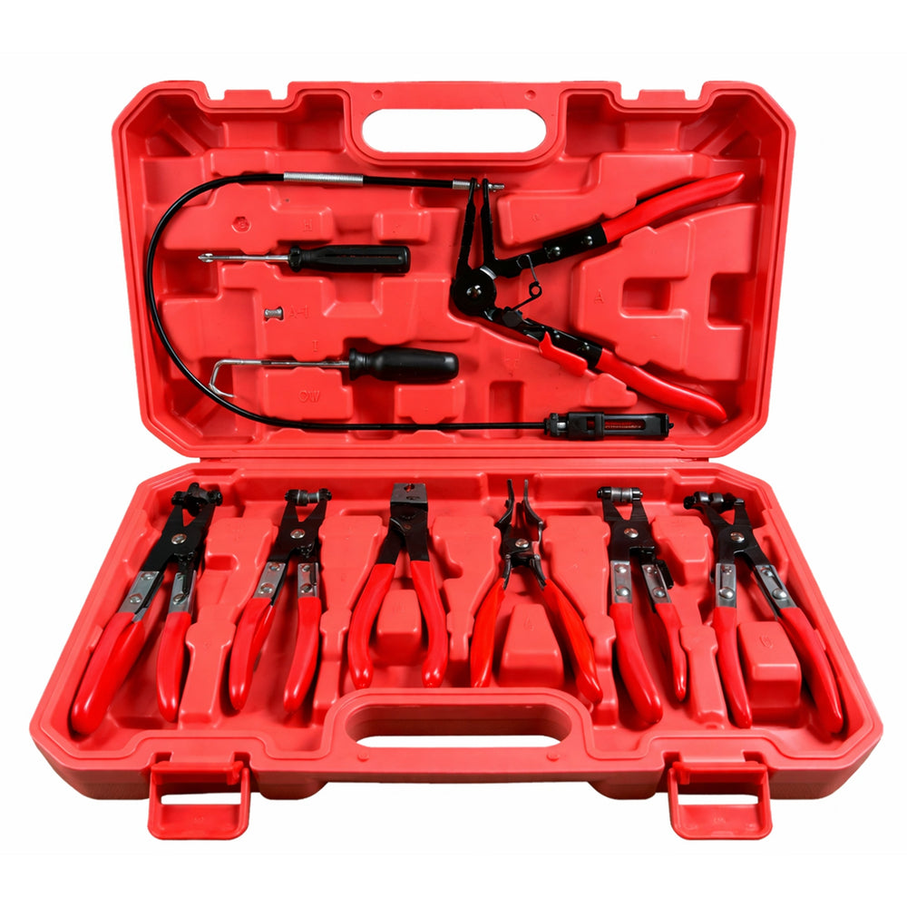 Set-kit pinza fascette auto, stringitubo per riparazione, pinze per morsetti impianti 9 pezzi Gebo Tools