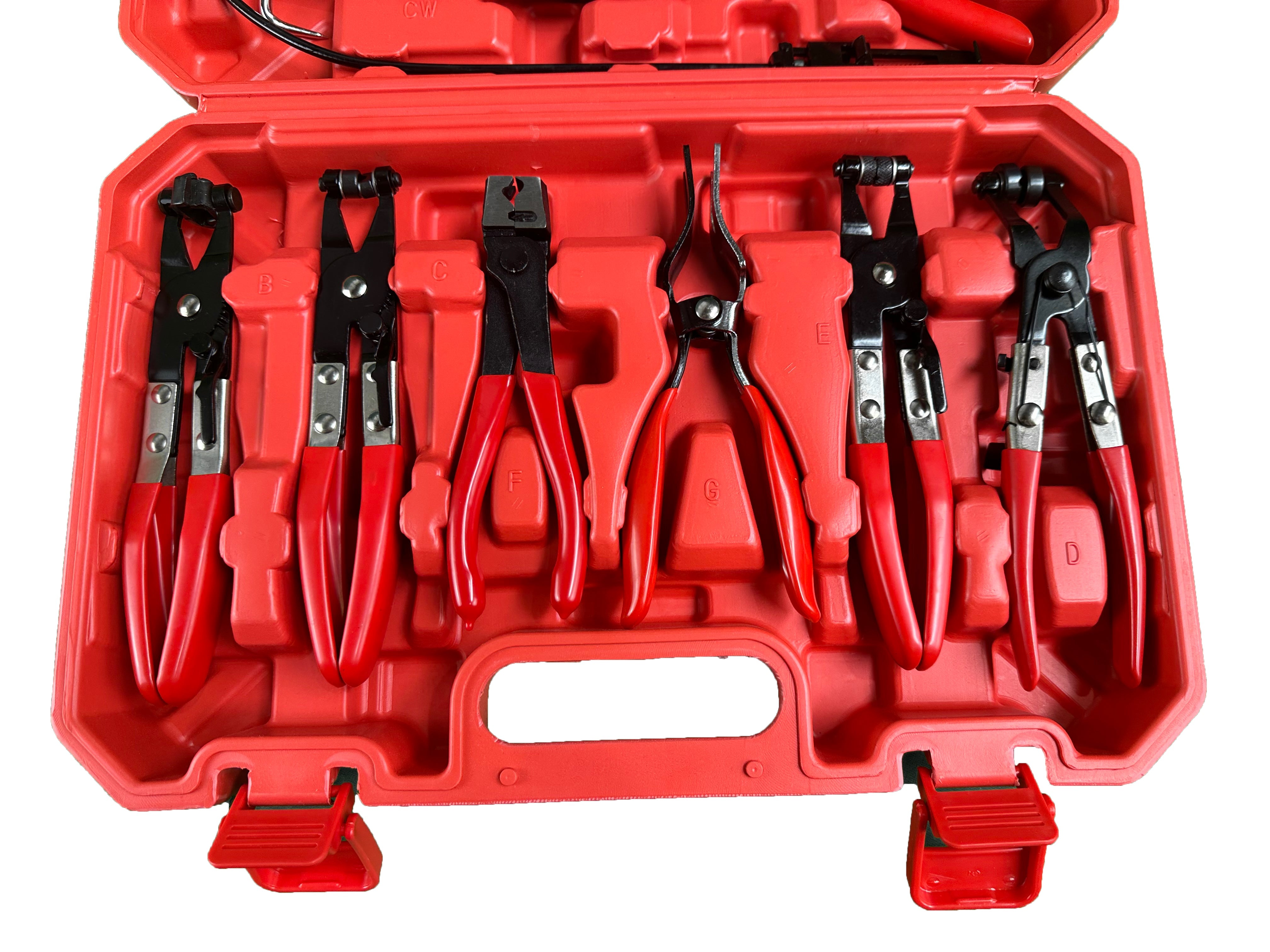 Set-kit pinza fascette auto, stringitubo per riparazione, pinze per morsetti impianti 9 pezzi Gebo Tools