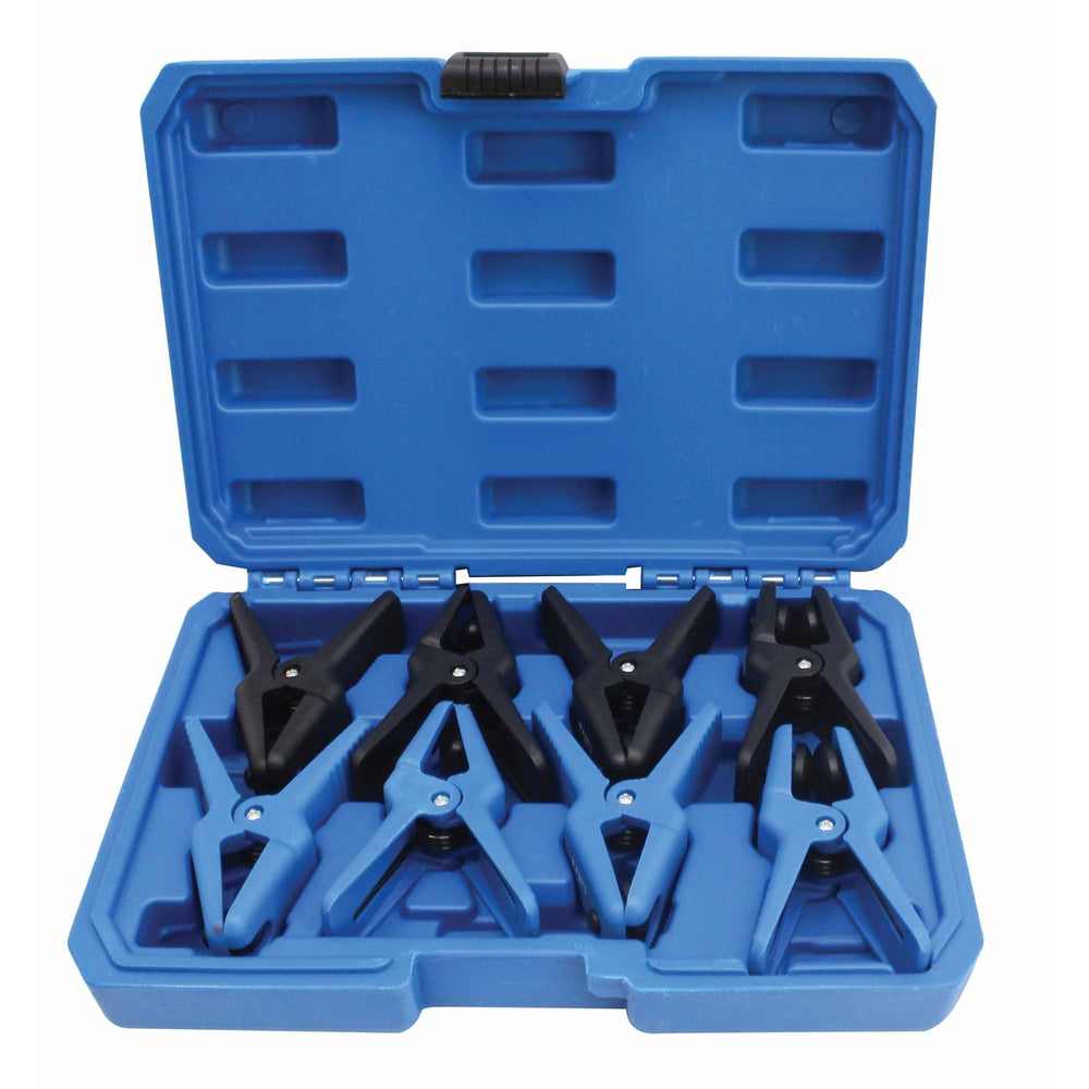 Set-kit pinze per chiusura tubi carburante, stringitubo, per flessibili, in plastica con ganasce in gomma per occlusione di tubazioni e manicotti, 8 pezzi