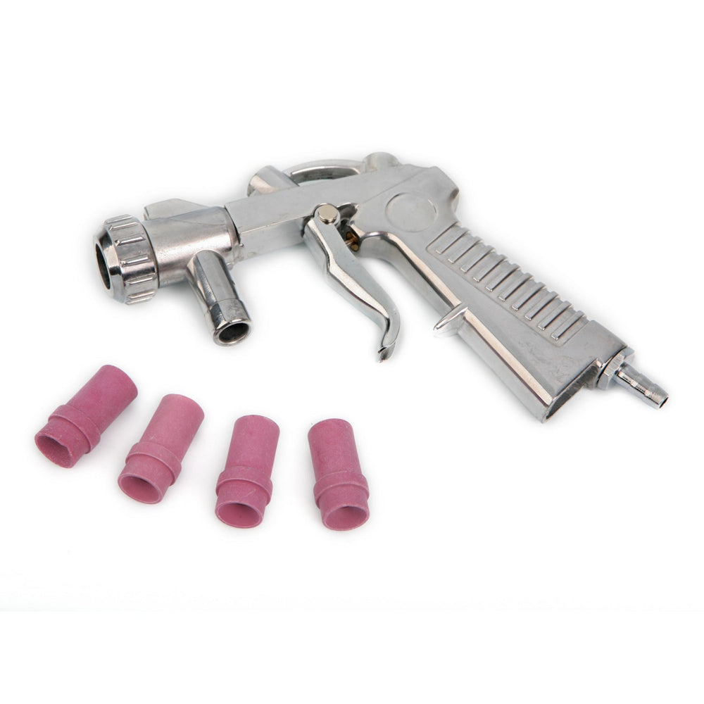 Set pistola sabbiatrice portatile, kit con 4 ugelli SBC 90,220,350