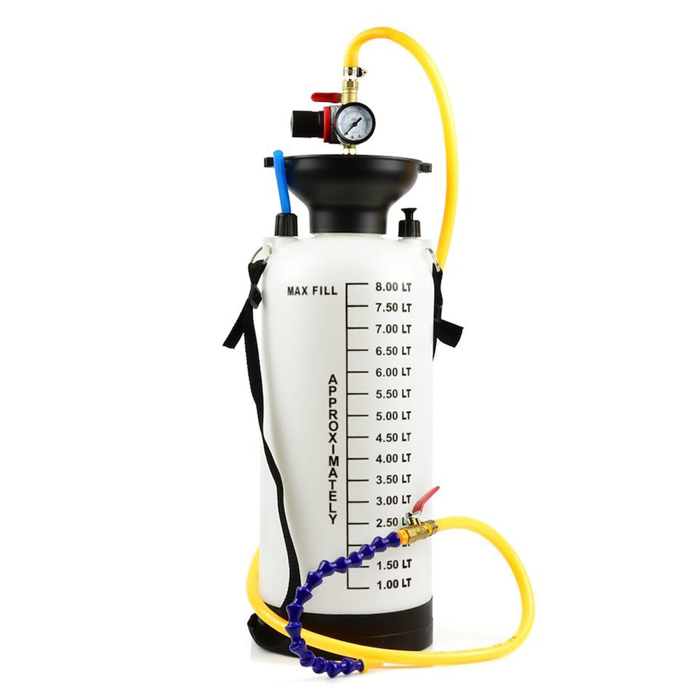 Set-kit pompa pneumatica per cambio olio, estrattore liquidi, aspirazione liquido trasmissione fluido motore, differenziale, ATF 8 litri