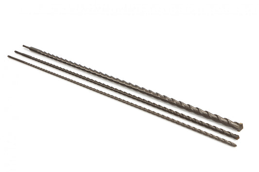 Set punte da trapano lunghe SDS Plus ,per cemento, pietra, strumenti per forare calcestruzzo, 12-16-24, 1000 mm, 3 pezzi
