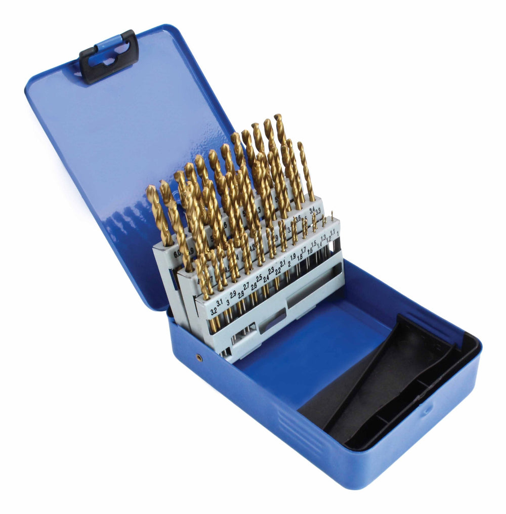 Set punte trapano professionali HSS per metallo duro, 1-6 mm ,51 pezzi