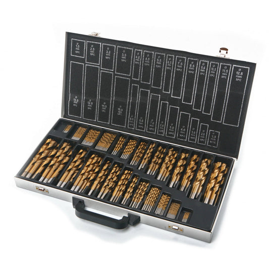 Set punte trapano professionali, HSS TiN ,230 pezzi Hbm