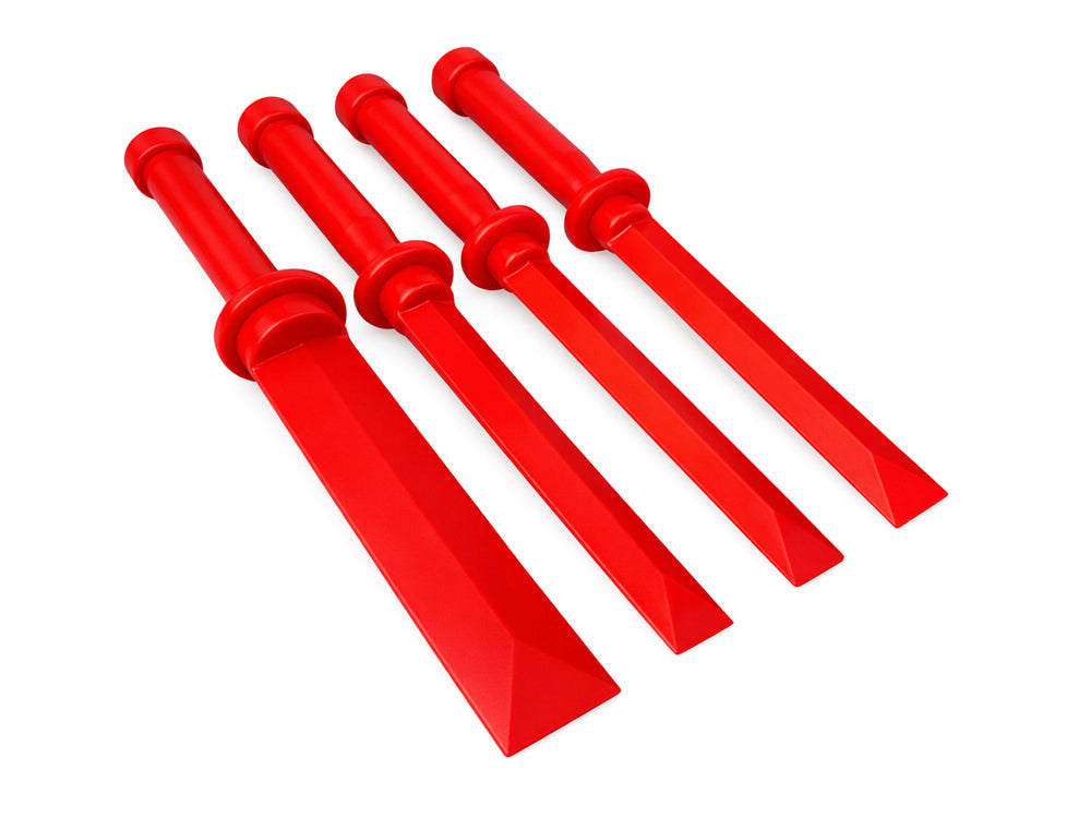 Set-kit raschietto a scalpello in plastica per riparazione pneumatici-rimozione peso ruote-per adesivi sigillanti guarnizioni colla 4 pezzi Gebo Tools