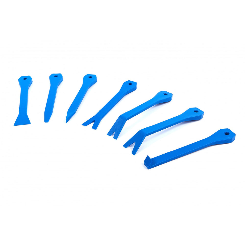 Set-kit rimozione della clip pinza auto, leve smontaggio auto, attrezzo rimozione rivetti, per porta pannello, audio pannello, cacciavite per fibbia portiera auto 7 pezzi