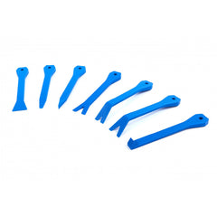 Set rimozione della clip pinza auto, leve smontaggio auto, kit attrezzi di rimozione rivetti, strumenti di rimozione per auto porta pannello, per veicolo audio pannello, cacciavite per fibbia portiera auto, 7 pezzi