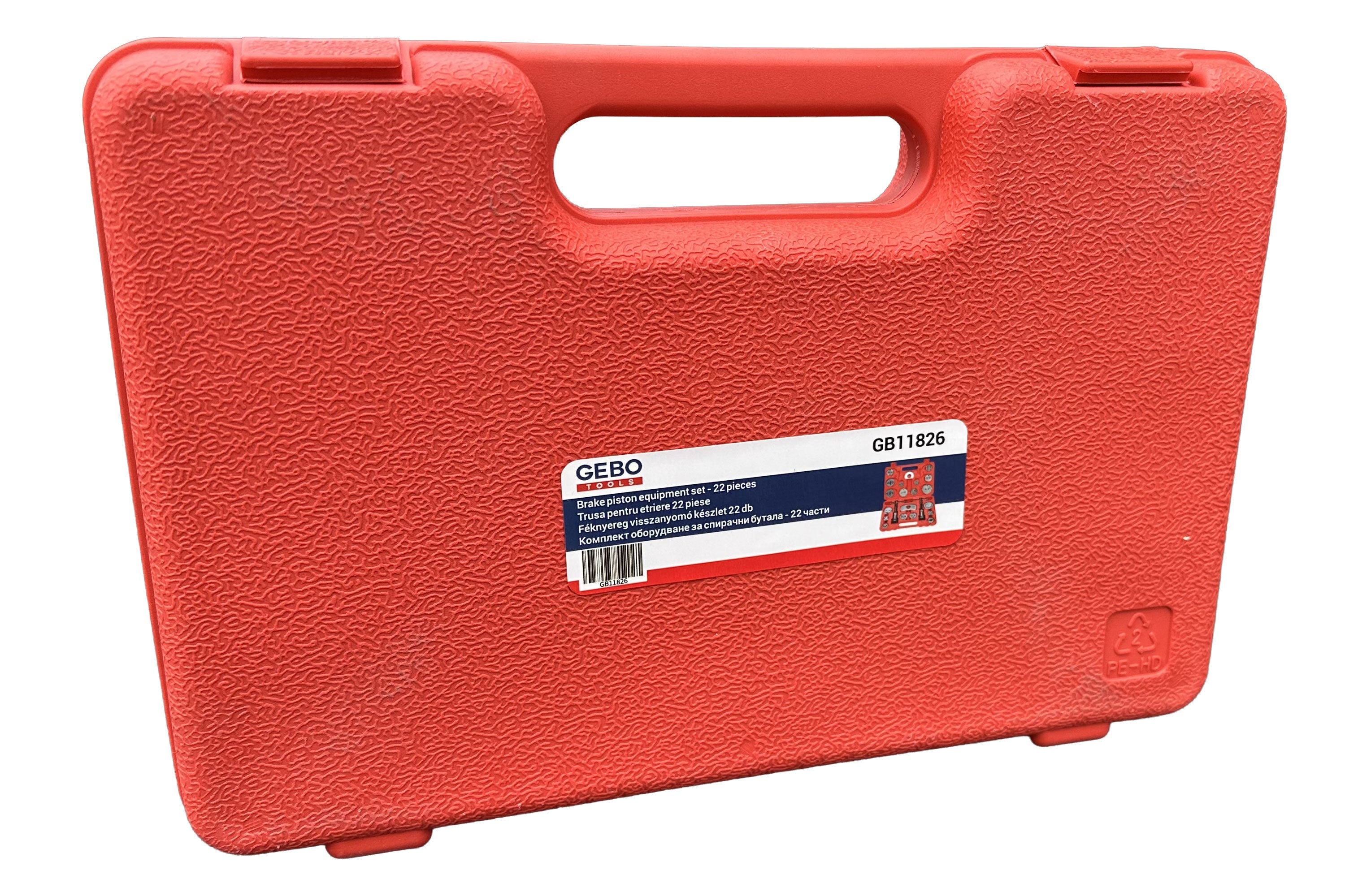 Set-kit ripristino per pinze freno, strumento universale per la retrazione, attrezzi rimozione dei pistoni dei freni anteriori e posteriori, auto garage, 22 pezzi Gebo Tools
