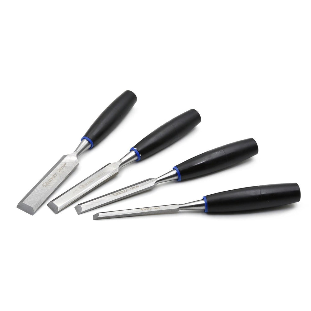 Set-kit 4 scalpelli per legno,da falegname, scalpello, utensili, per la lavorazione del 6-24 mm