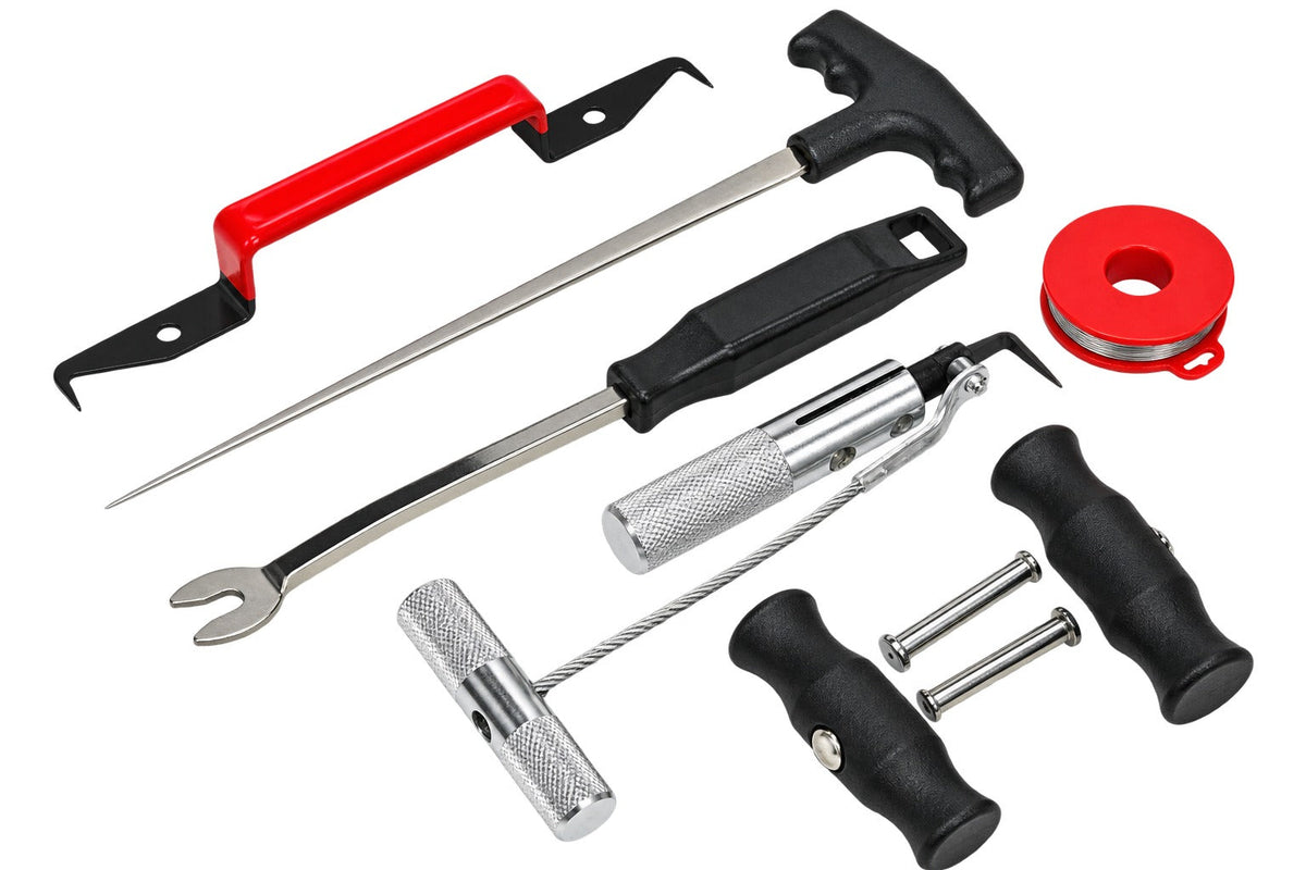Set strumenti rimozione parabrezza, kit riparazione auto, Gebo Tools
