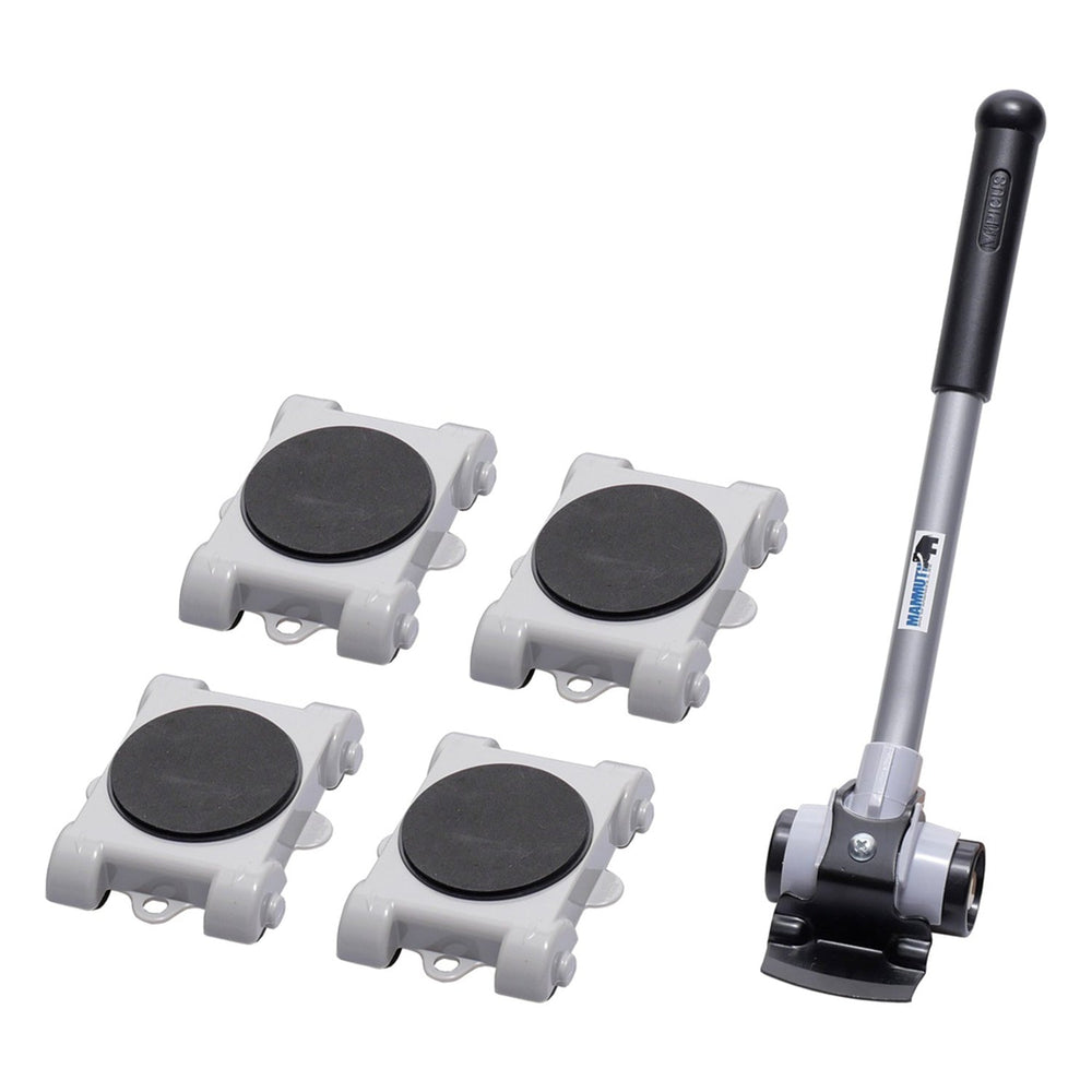 Set-kit sollevatore mobili con ruote per spostare, solleva e sposta senza sforzo, capacità 300 kg