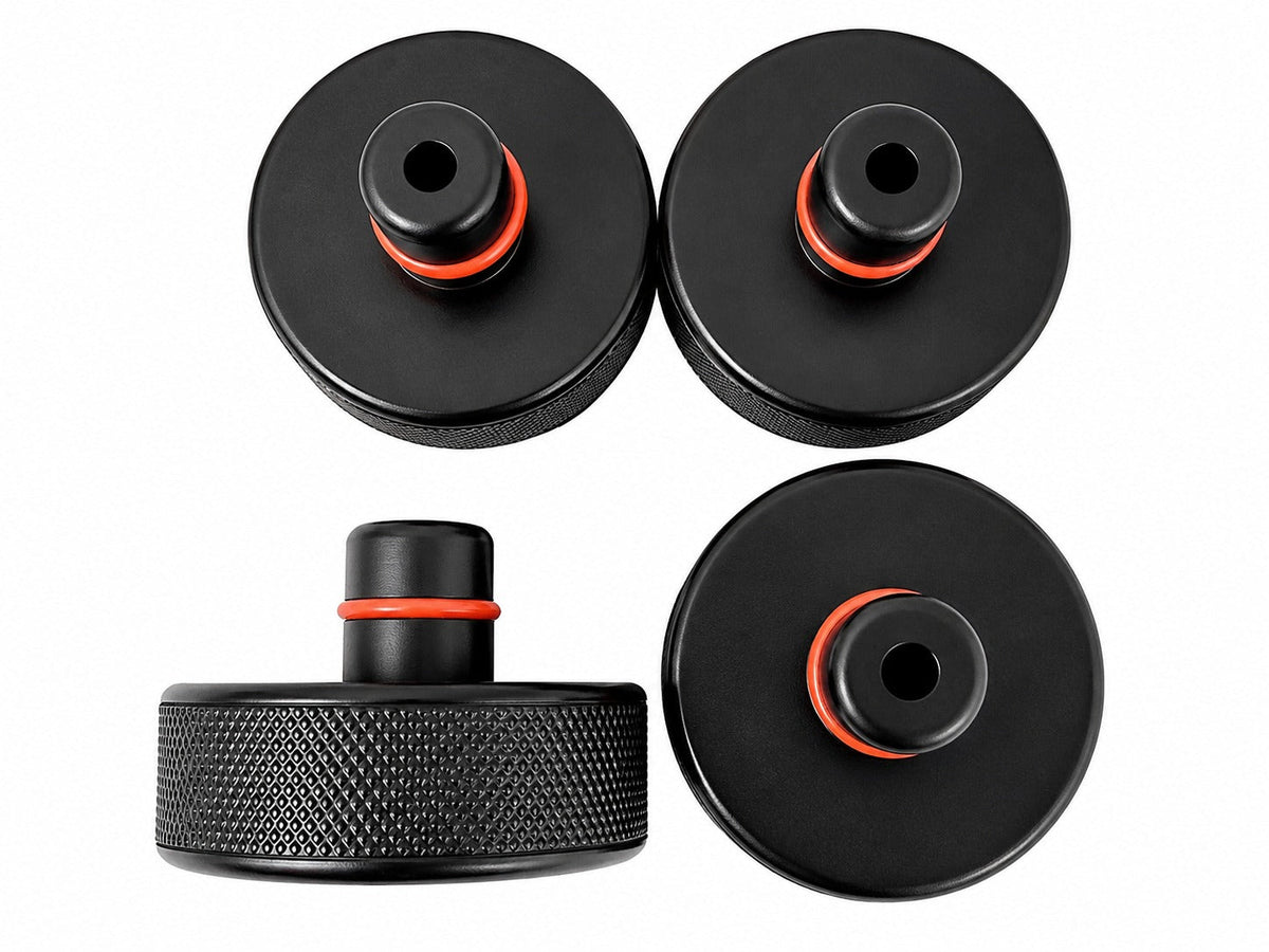 Set-kit tampone in gomma per cric compatibili con Tesla model 3 / S/X/Y, 4 sollevamento con scatola di immagazzinaggio, accessori per veicoli, 78 mm, Gebo Tools