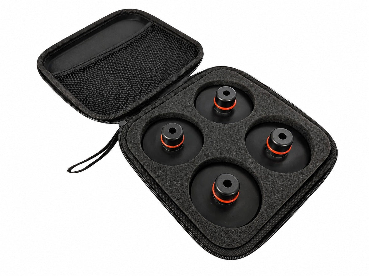 Set-kit tampone in gomma per cric compatibili con Tesla model 3 / S/X/Y, 4 sollevamento con scatola di immagazzinaggio, accessori per veicoli, 78 mm, Gebo Tools