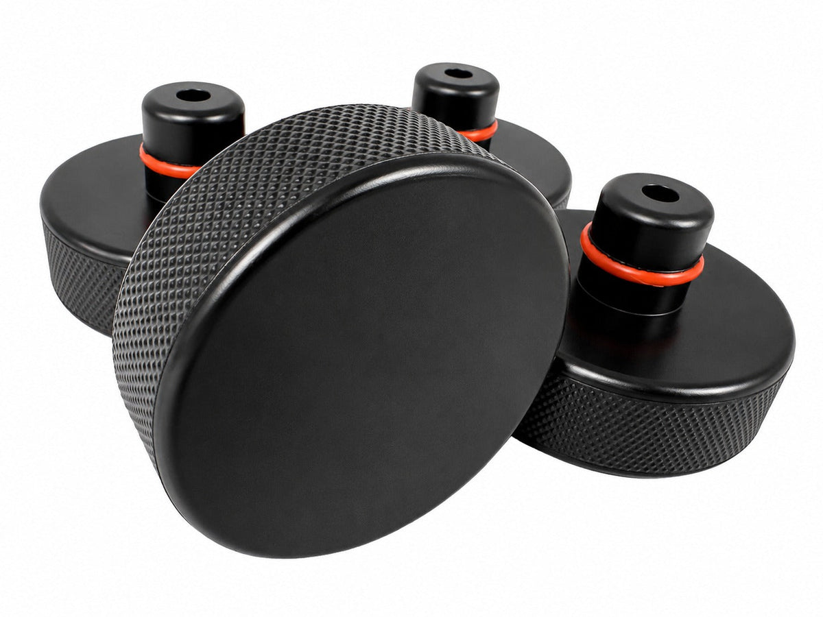 Set-kit tampone in gomma per cric compatibili con Tesla model 3 / S/X/Y, 4 sollevamento con scatola di immagazzinaggio, accessori per veicoli, 78 mm, Gebo Tools