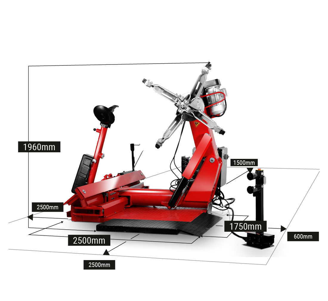 Smontagomme automatico, 380V, per camion, 14–56" MT56 Redats