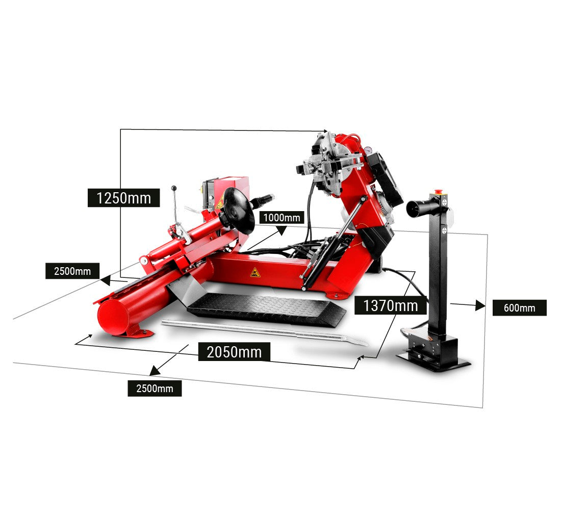 Smontagomme automatico, per ruote 14–26"