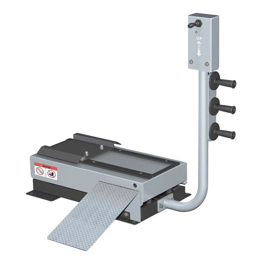 Sollevatore per pneumatici per equilibratrice, dispositivo di sollevamento per macchina bilanciatrice, sollevapneumatici, capacità max 65 kg, Invento