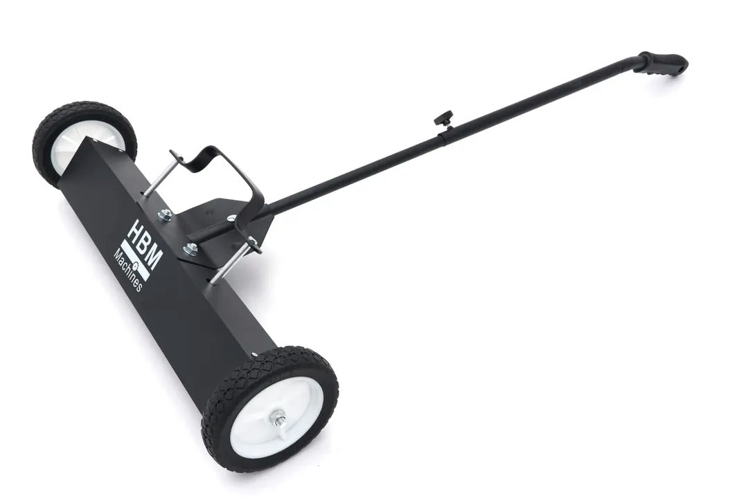 Spazzatrice magnetica asta telescopica, per pavimenti , forza max. 22kg, per la raccolta rapida di residui metallici su qualsiasi superficie Hbm