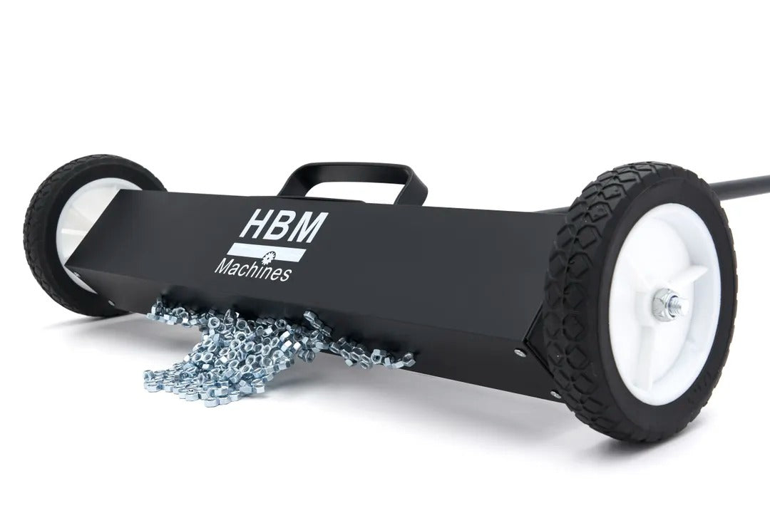 Spazzatrice magnetica asta telescopica, per pavimenti , forza max. 22kg, per la raccolta rapida di residui metallici su qualsiasi superficie Hbm