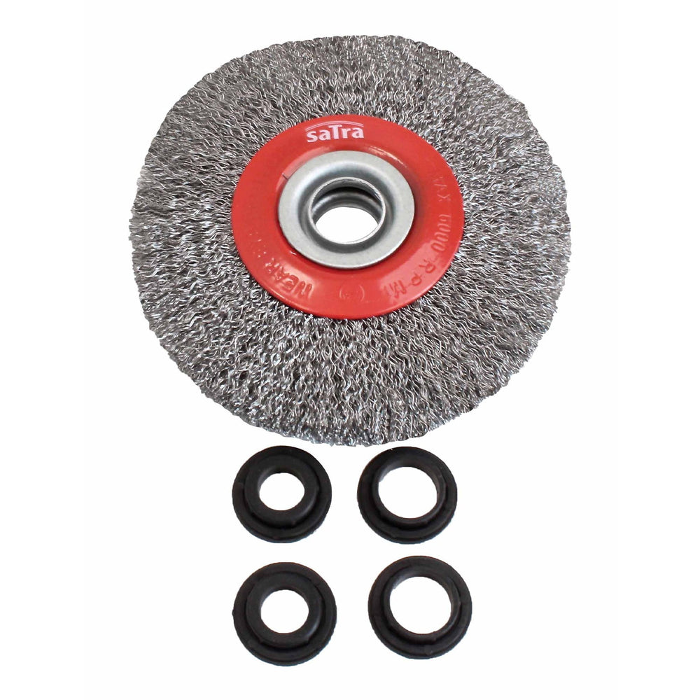 Spazzola metallica circolare, abrasiva, per la rimozione della ruggine dal metallo, scorie di saldatura, sporco grasso,125 mm