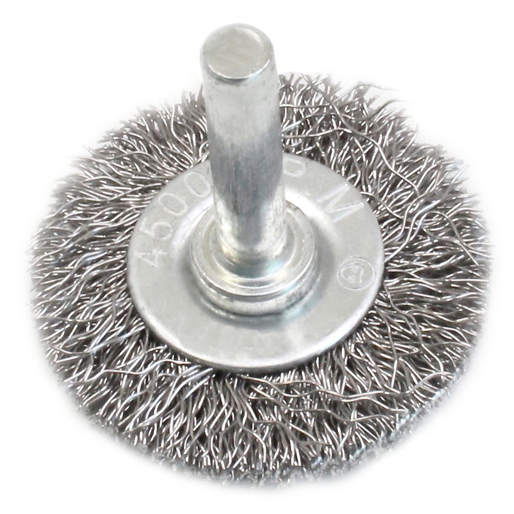 Spazzola metallica circolare, abrasiva, per la rimozione della ruggine dal metallo, scorie di saldatura, sporco grasso, 65 × 6 mm