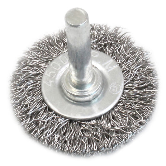 Spazzola metallica circolare, abrasiva, per la rimozione della ruggine dal metallo, scorie di saldatura, sporco grasso, 65 × 6 mm