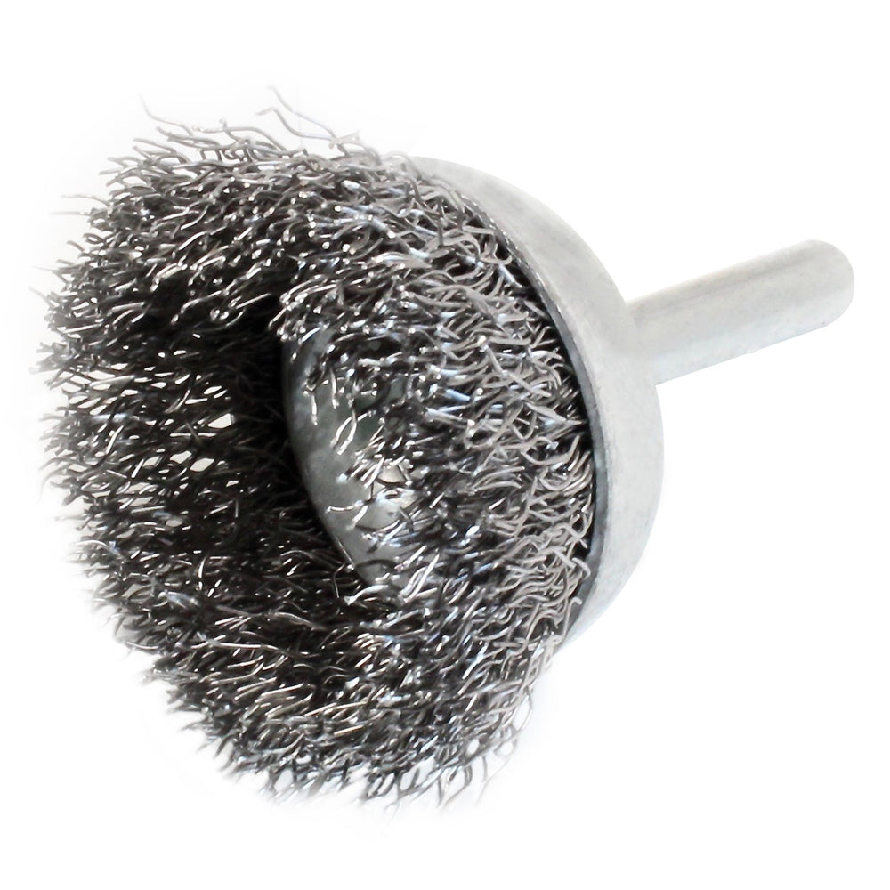 Spazzola metallica circolare per trapano, con gambo, abrasiva ,per la rimozione della ruggine dal metallo, scorie di saldatura, sporco grasso , 75 × 6 mm