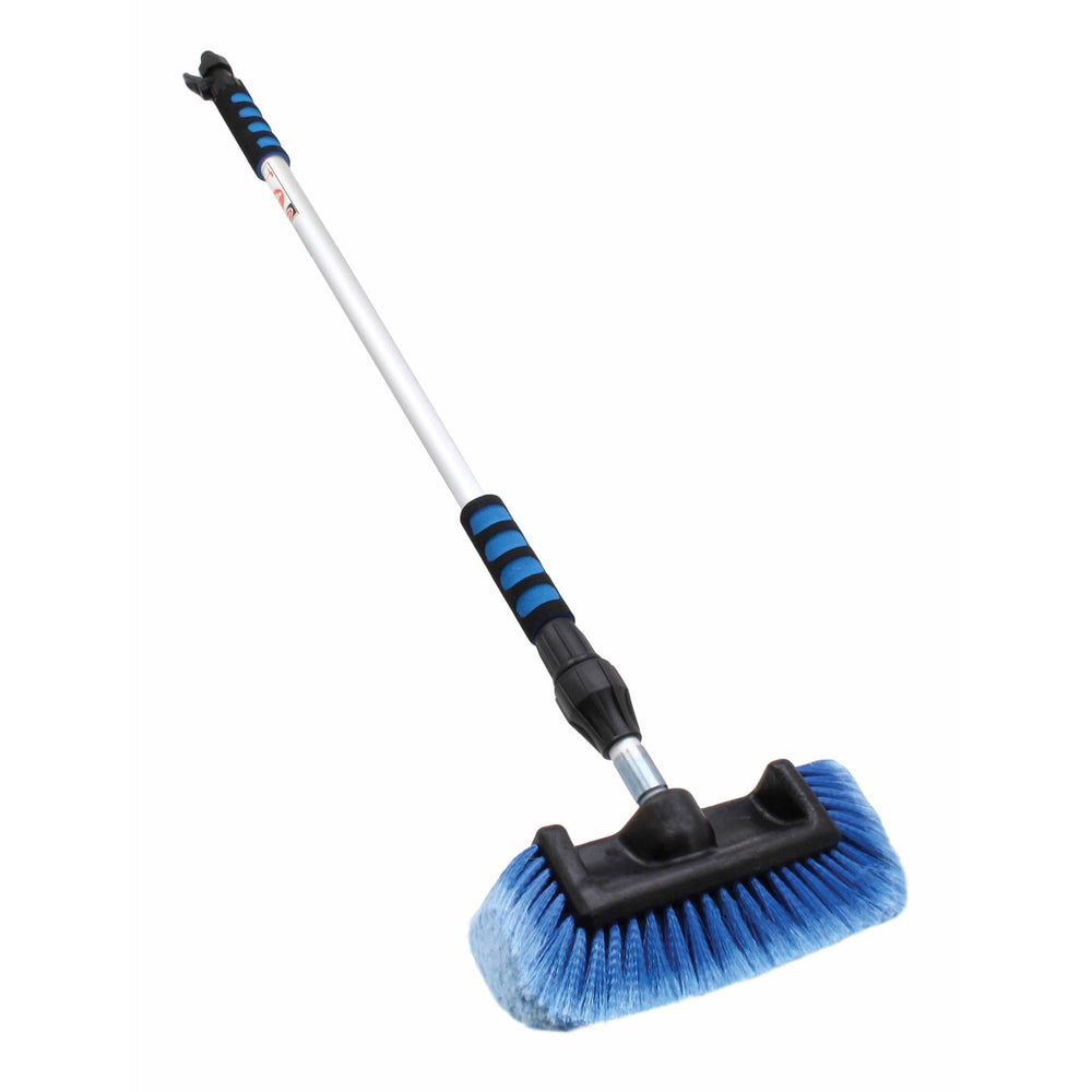 Spazzola pulizia telescopica lavaggio, spugna, esterno camion camper moto, accessori, spazzolone, pennello, senza graffi, con raccordo attacco per acqua, 950–1565 mm