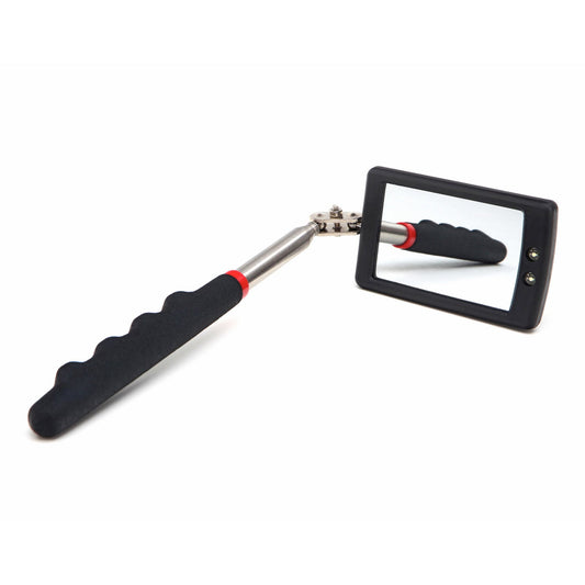 Specchietto telescopico per ispezione automobilistico specchio di ispezione telescopico, rotante, utensile manuale officina a LED 80 x 50 x 10 mm