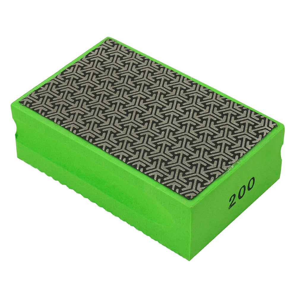Spugna diamantata manuale, grana 200 ,93×59×32 mm ,tampone diamantato a mano per levigare lucidare, spugna per molatura pietra,smerigliatura granito marmo ceramica gres