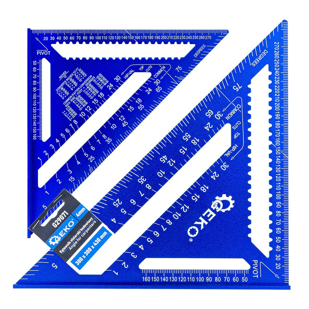 Squadra da falegname e per edilizia professionale ,utensile per carpentiere, per misurazioni rapide, 300 x 300 x 430mm
