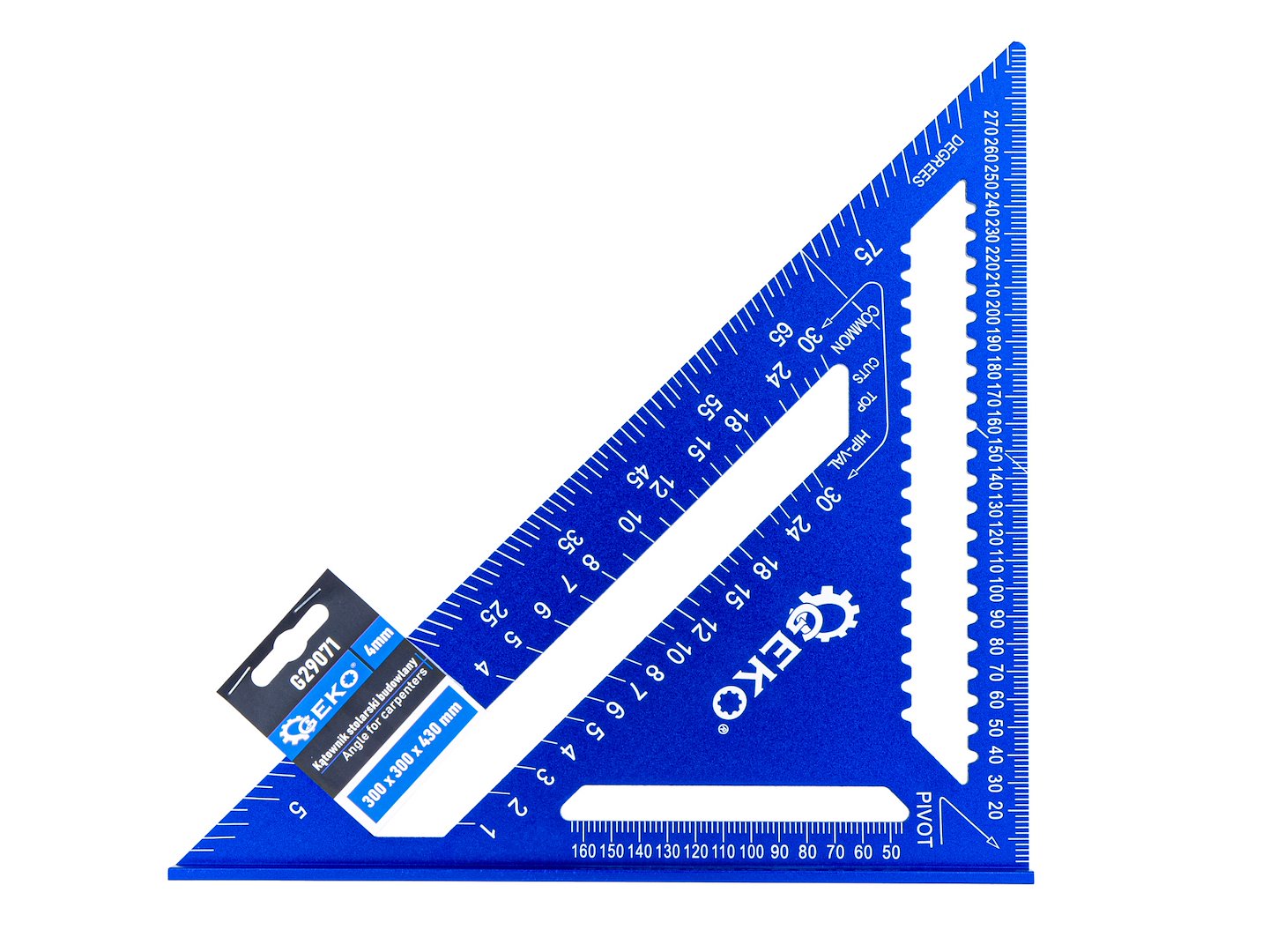 Squadra da falegname e per edilizia professionale ,utensile per carpentiere, per misurazioni rapide, 300 x 300 x 430mm