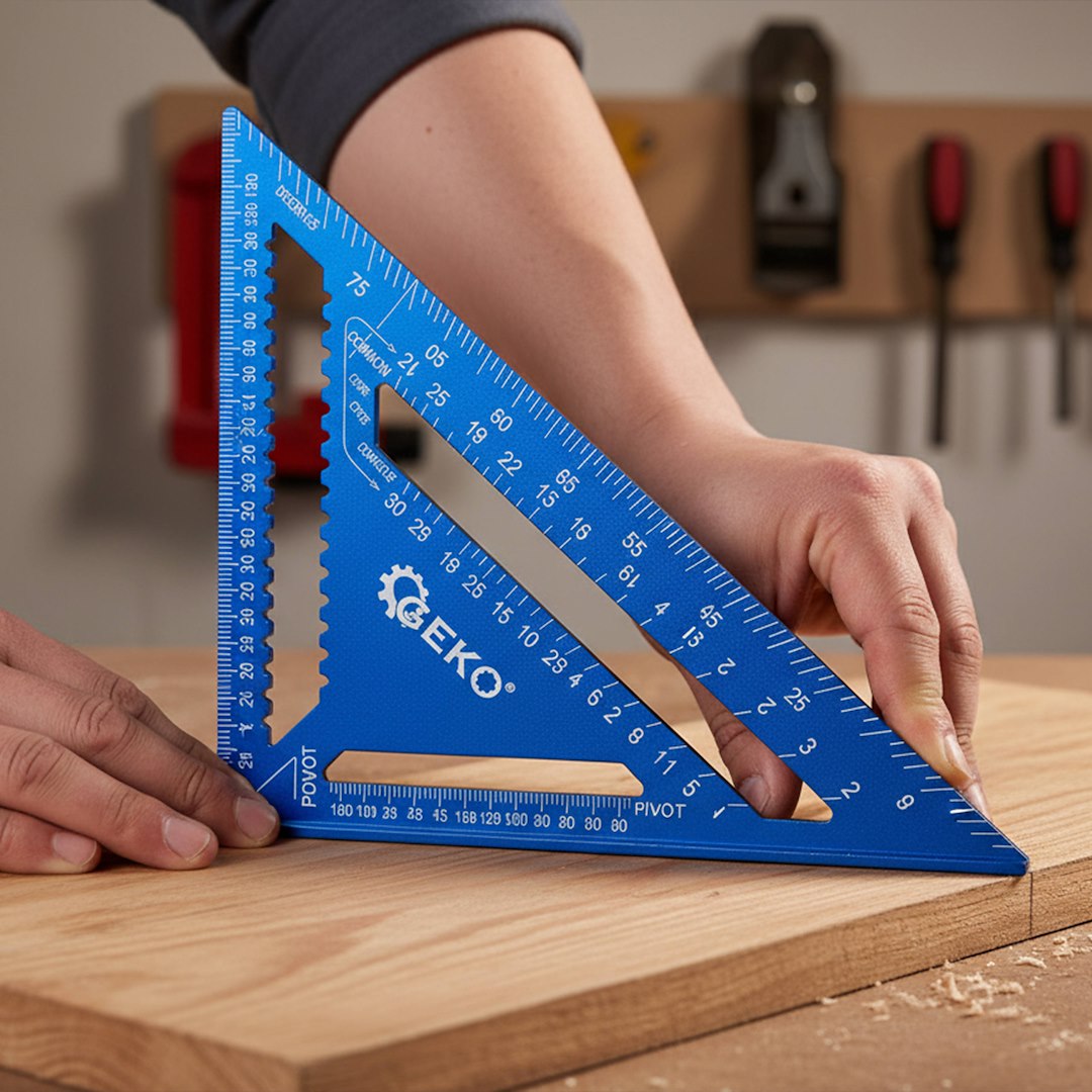 Squadra da falegname e per edilizia professionale ,utensile per carpentiere, per misurazioni rapide, 300 x 300 x 430mm