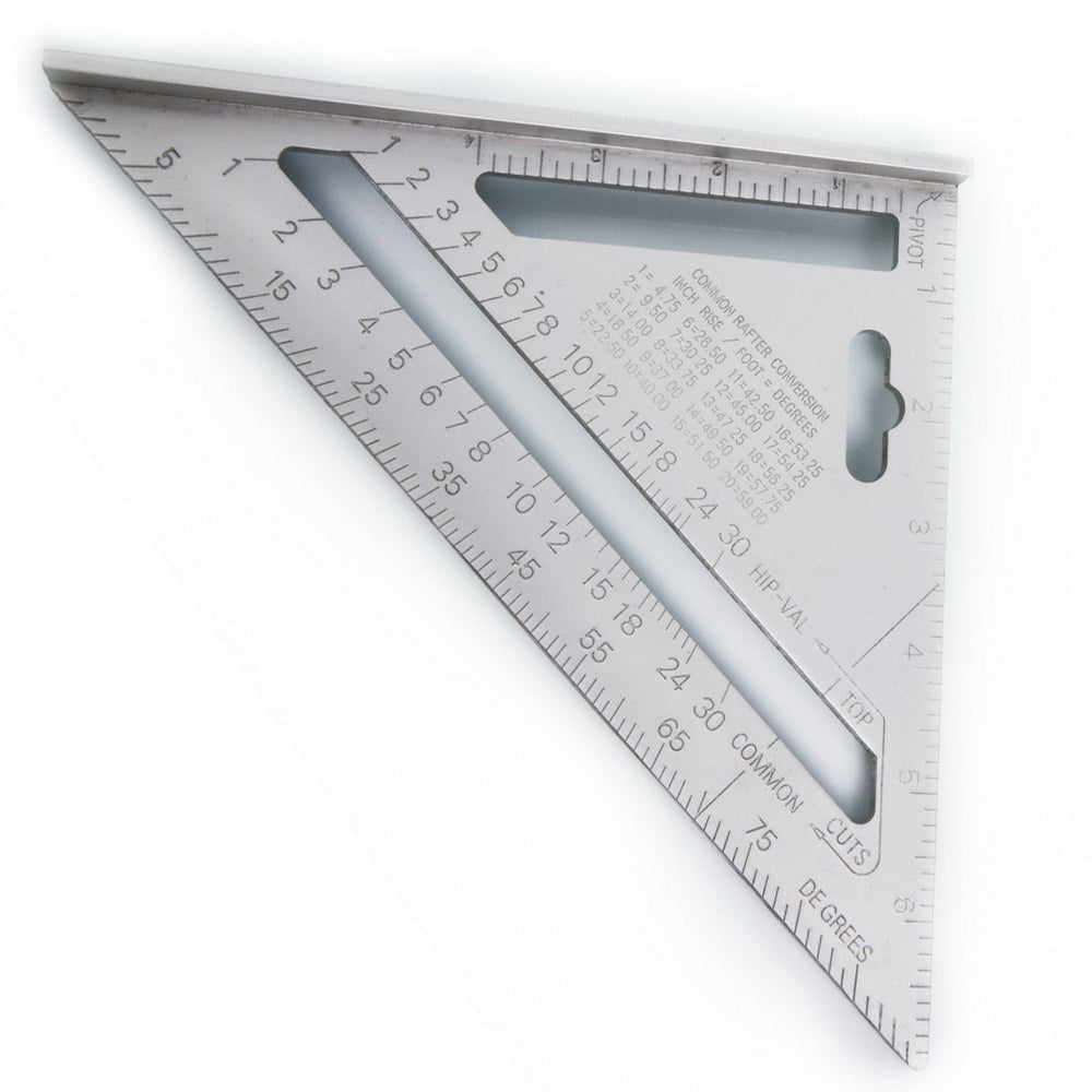 Squadra da falegname, righello triangolare in alluminio, angolo di 90 gradi con scala di misurazione,da ingegnere, carpentiere, Hbm